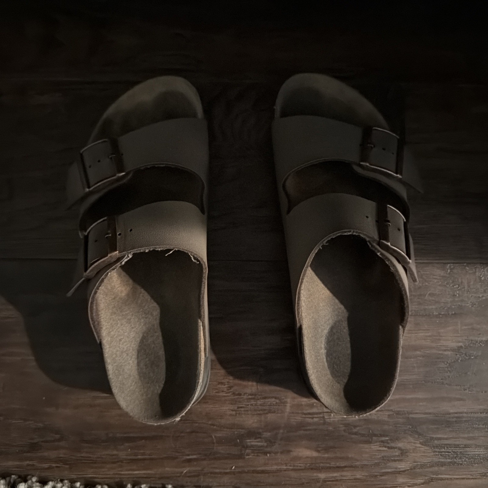 Birkenstock Papillio Arizona Grooved Vegan Platform  Sandals Black  Size 37