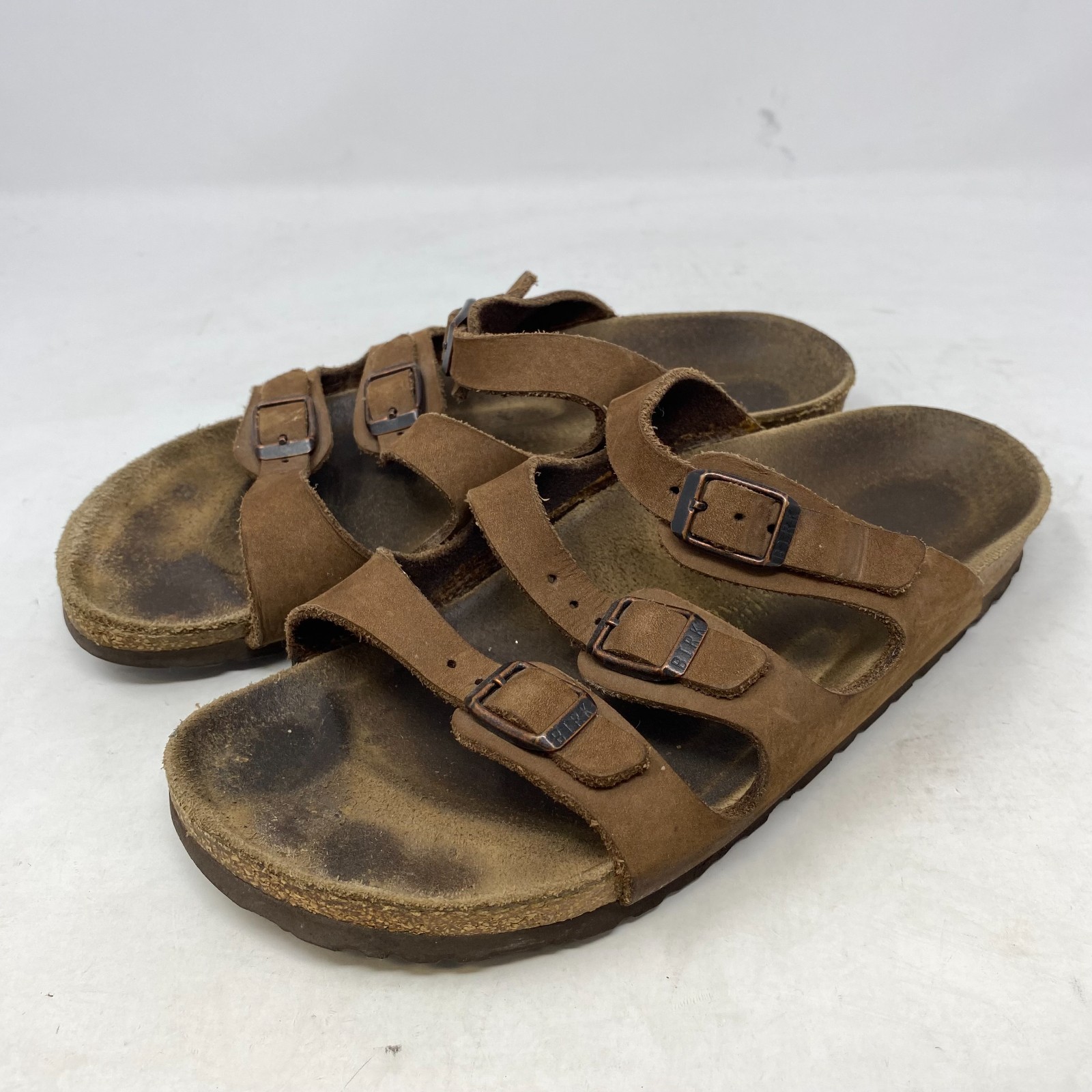 Birkenstock Florida Brown Soft Footbed Sandals Women’s Sz 37 L 7