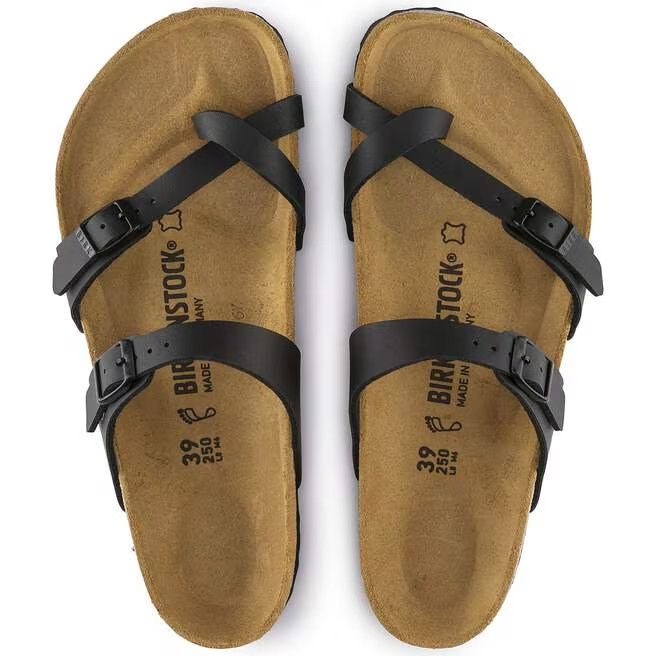 Birkenstock Mayari Black Birko-Flor Women’s With Toe Loop Sandals Size EU 37-41