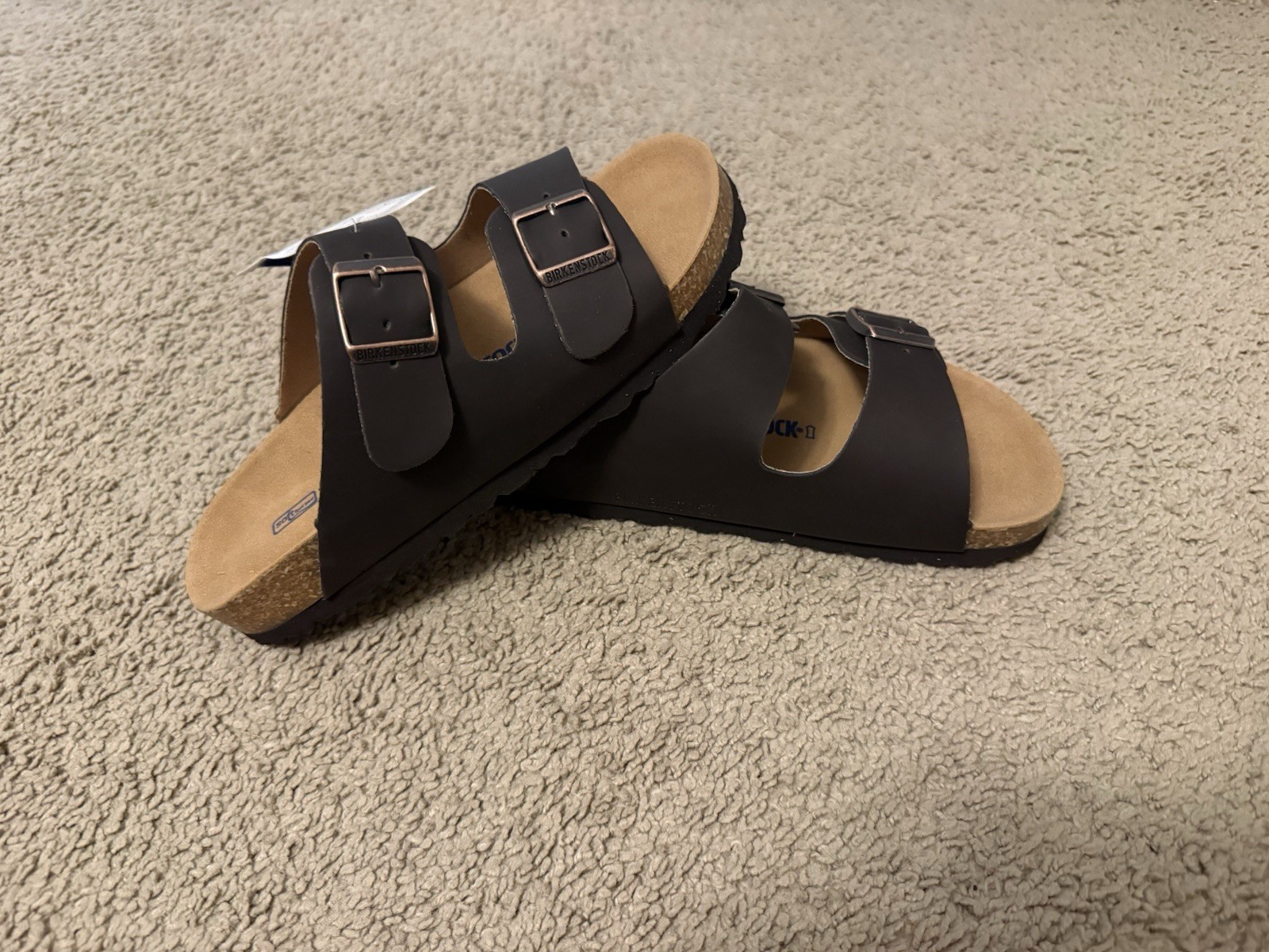 Birkenstock Arizona Leather Sandals Habana Brown: Men’s 41 Reg