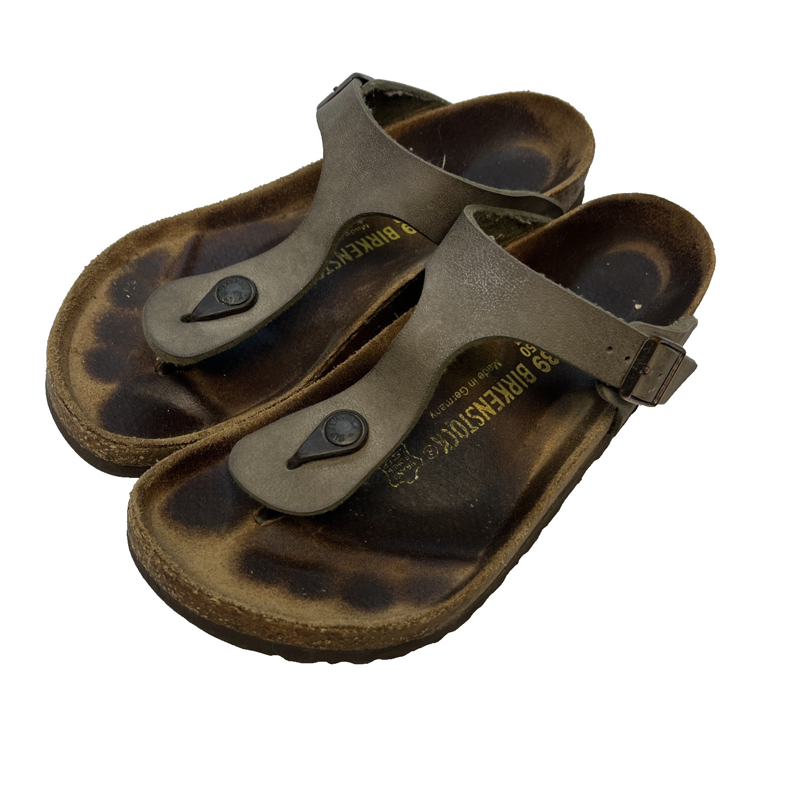 Birkenstock Gizeh Size 39 L8 M6 Brown Slip On Casual Thong Sandals