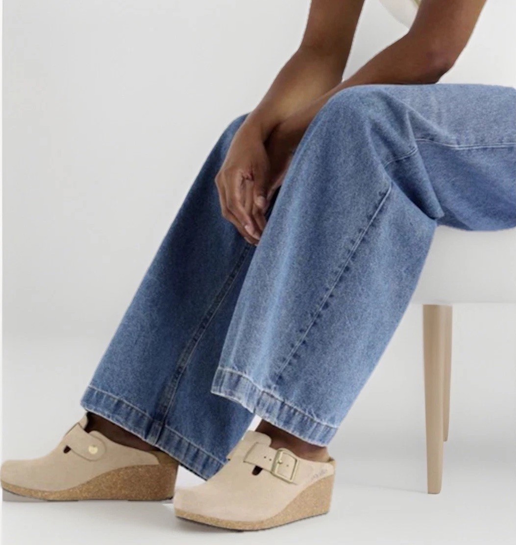 Birkenstock Papillio Fanny  Unisex Sze 42 /W 11/M 9  Warm Suede Wedge Clogs  NEW