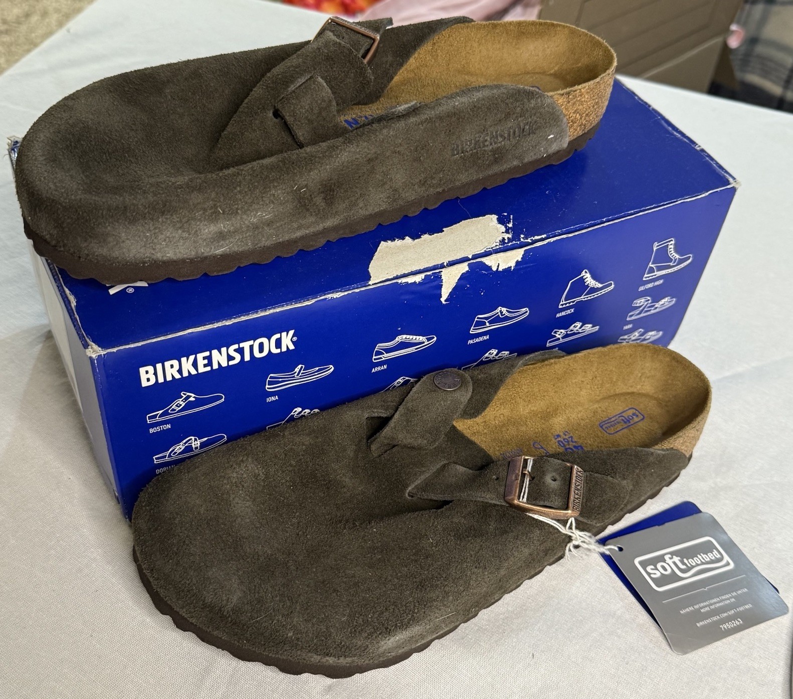 BIRKENSTOCK BOSTON MOCCA – size 40 NEW with box And tag