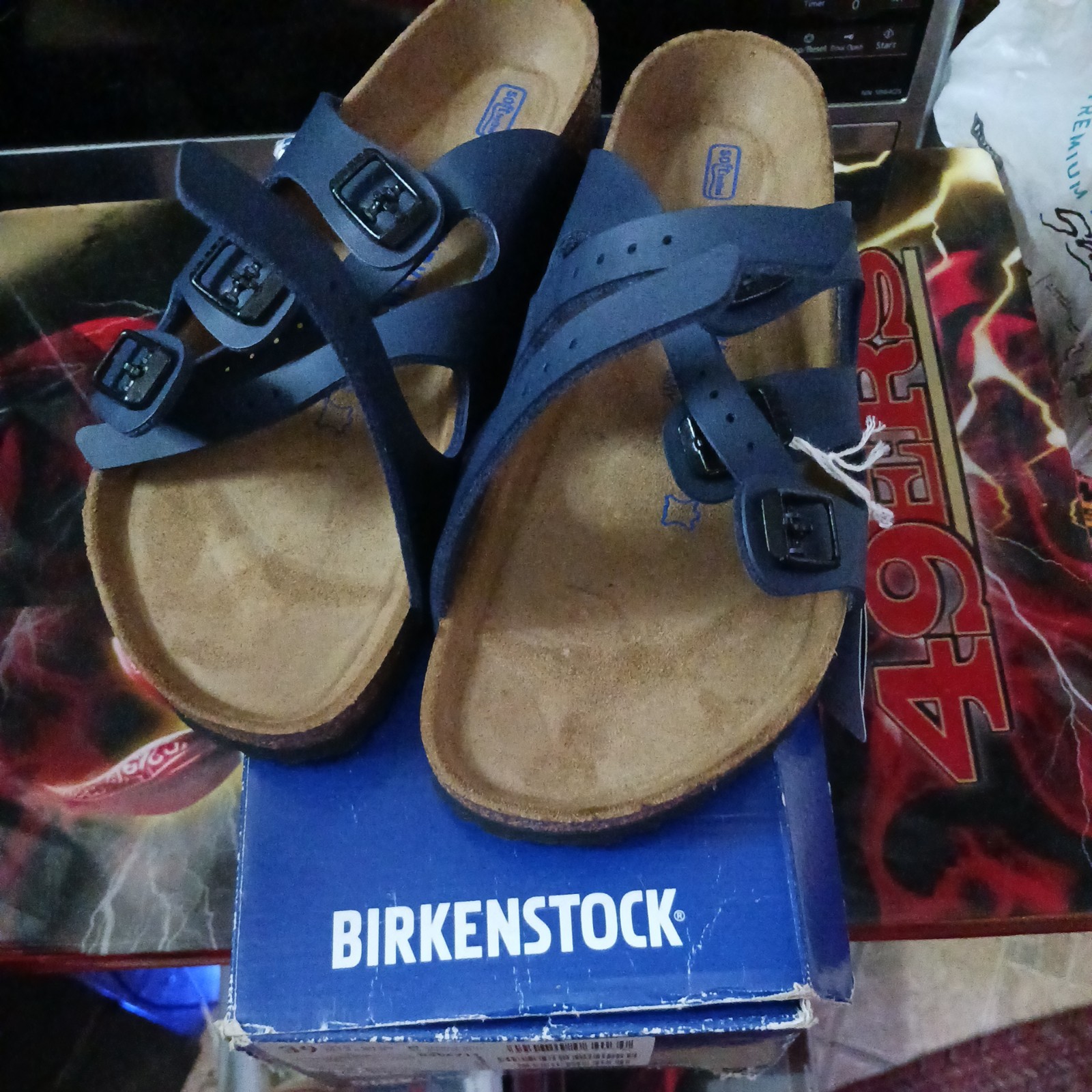 Birkenstock FLORIDA BS Blue NEW Sandals Ladies 8 / Mens 6