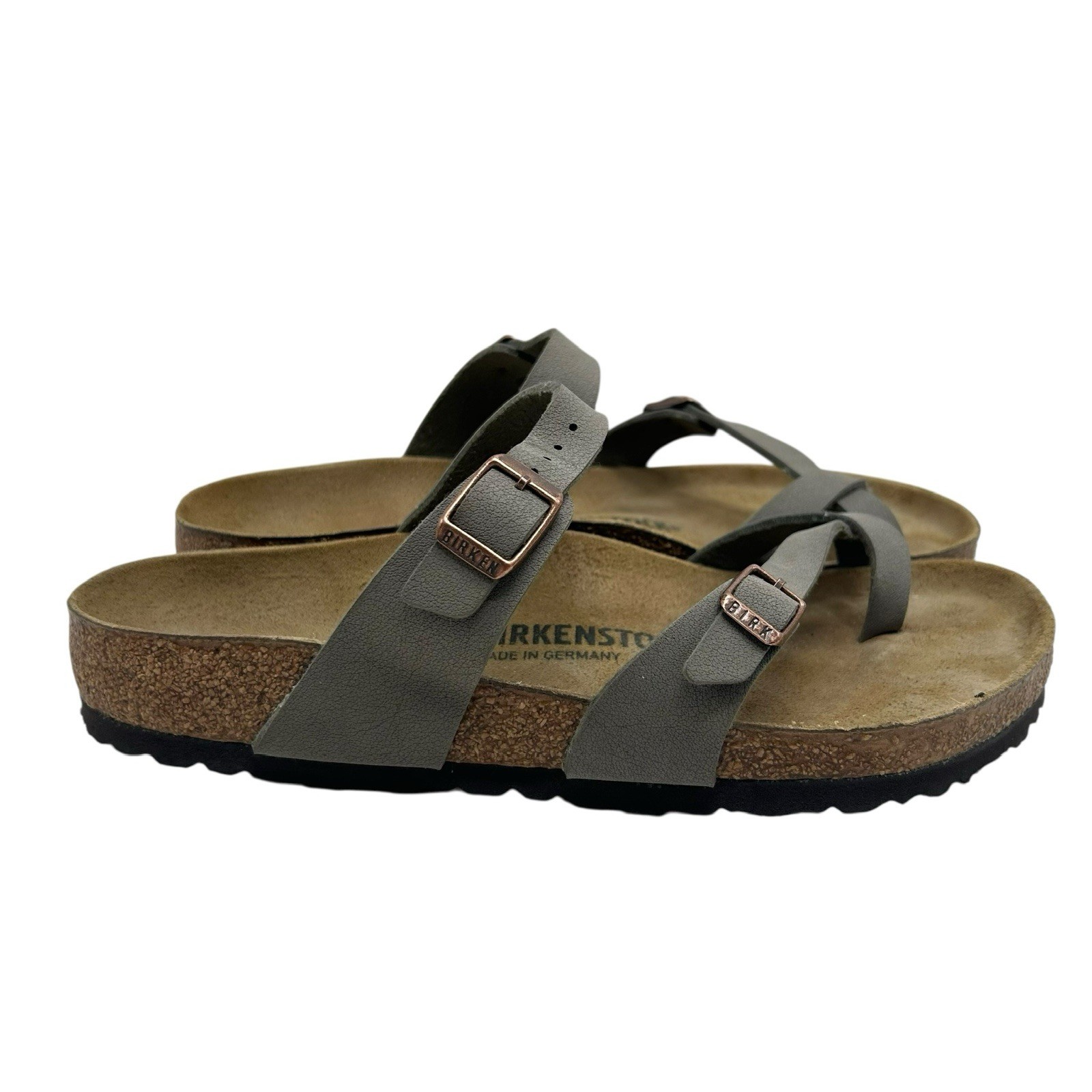Birkenstock Mayari Sandals Men’s Size 7 Women’s Size 9 US Mocca Brown Birko-Flor