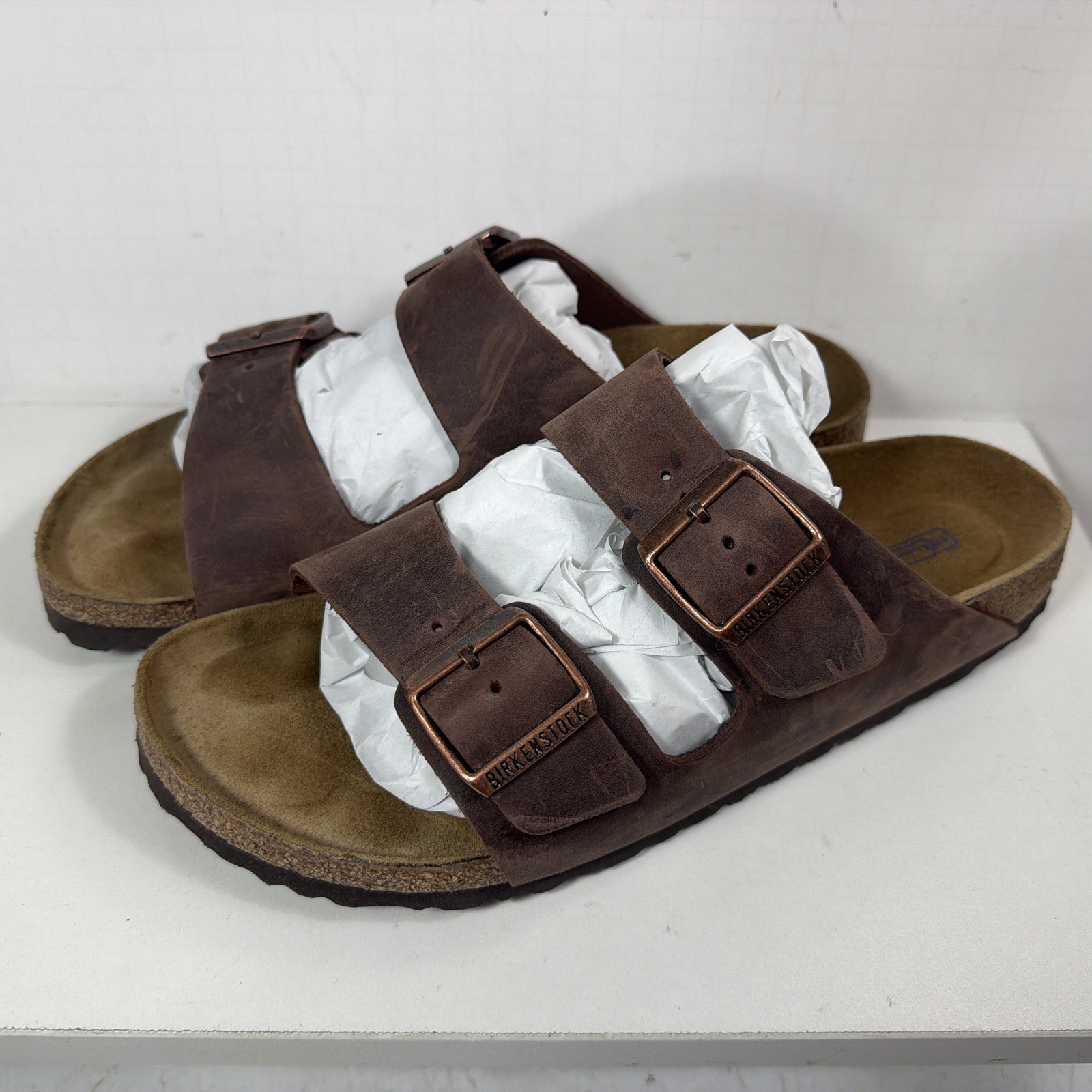 0151181 BIRKENSTOCK ARIZONA BS SANDALS UNISEX MOCHA SIZE 7 MEN/9 WOMENS