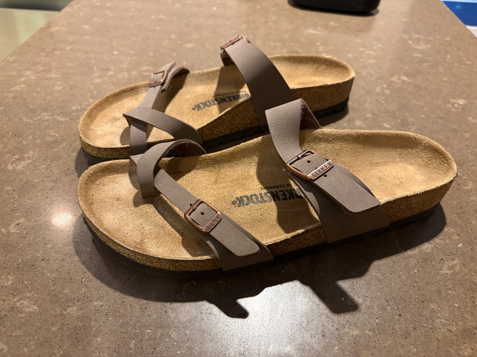 New Birkenstock Mayari Birkibuc Sandals Single Toe Loop Mens 44 10.5-11