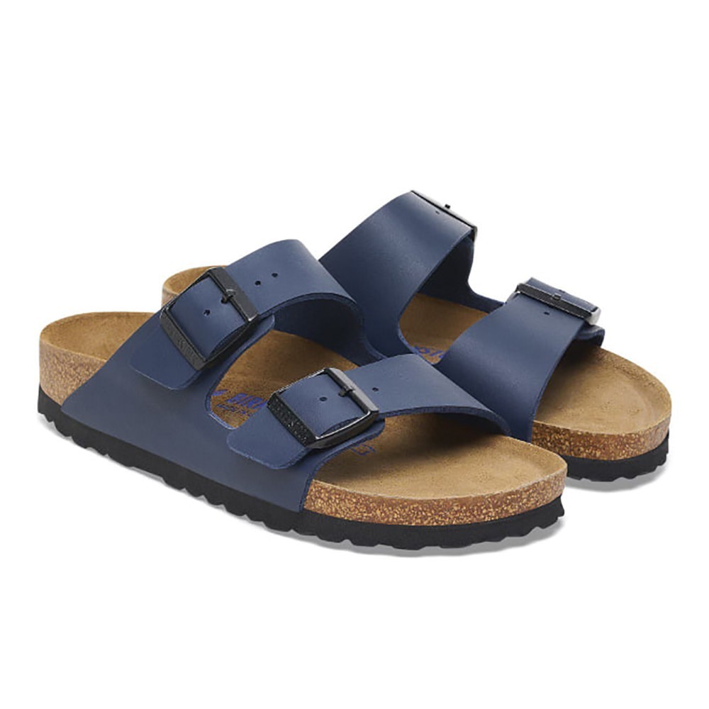 Birkenstock Arizona Birko-Flor Soft Footbed Unisex Sandals – Blue