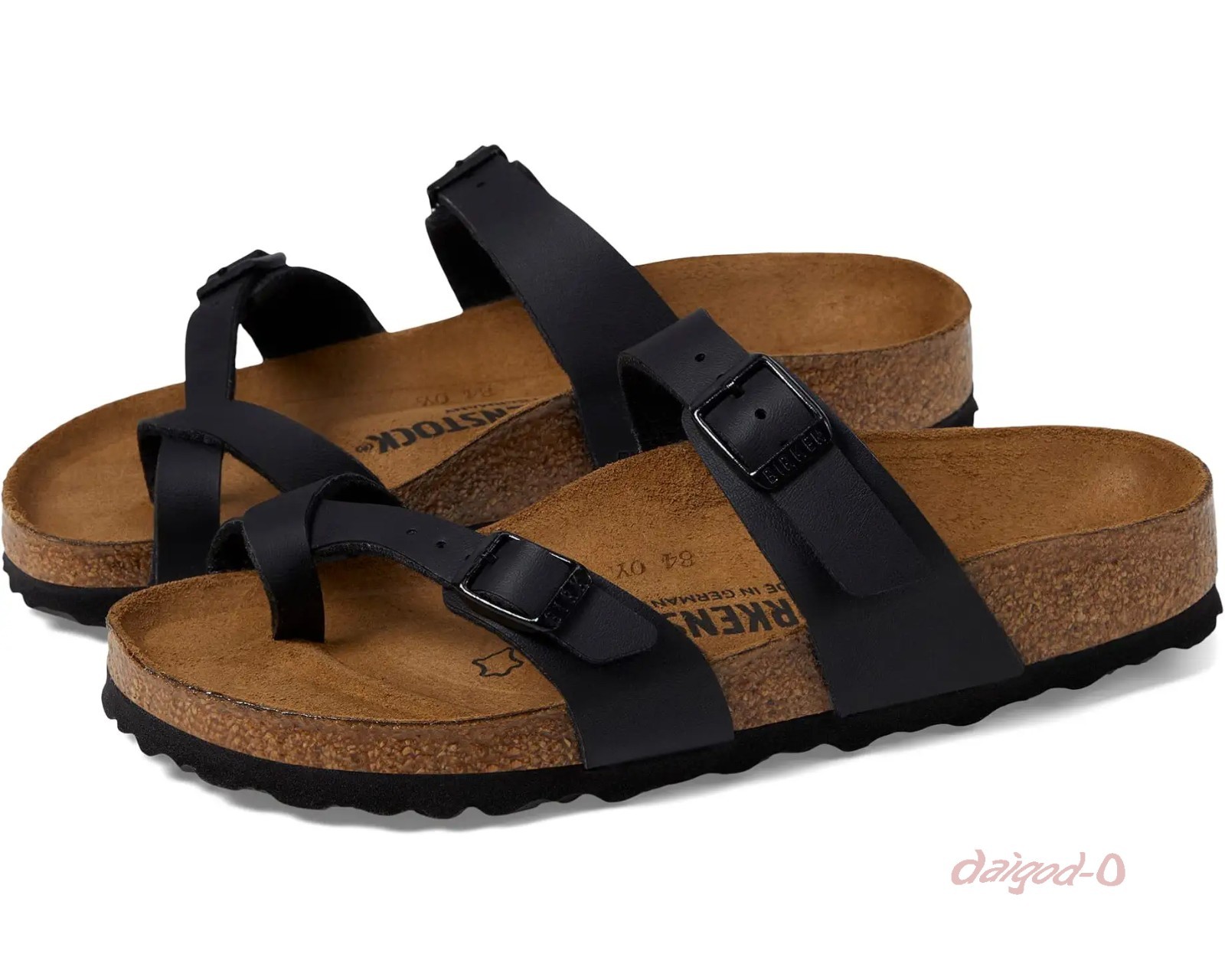 Birkenstock Mayari Black Birkibuc Women’s With Toe Loop Sandals Wide EU 37-41