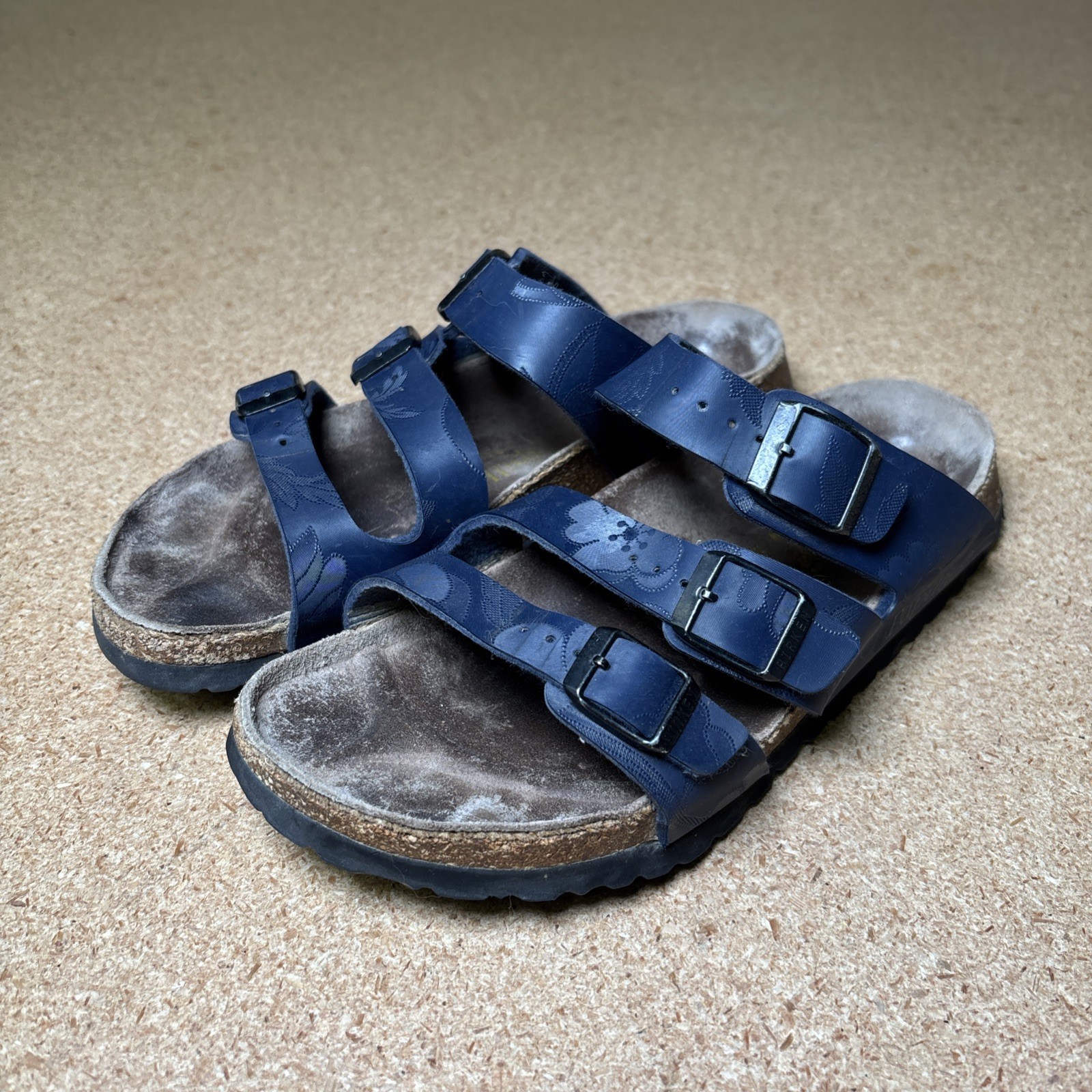 Birkenstock Papillio Florida Cobalt Royal Blue Sandals Shoes Flats 38 US7