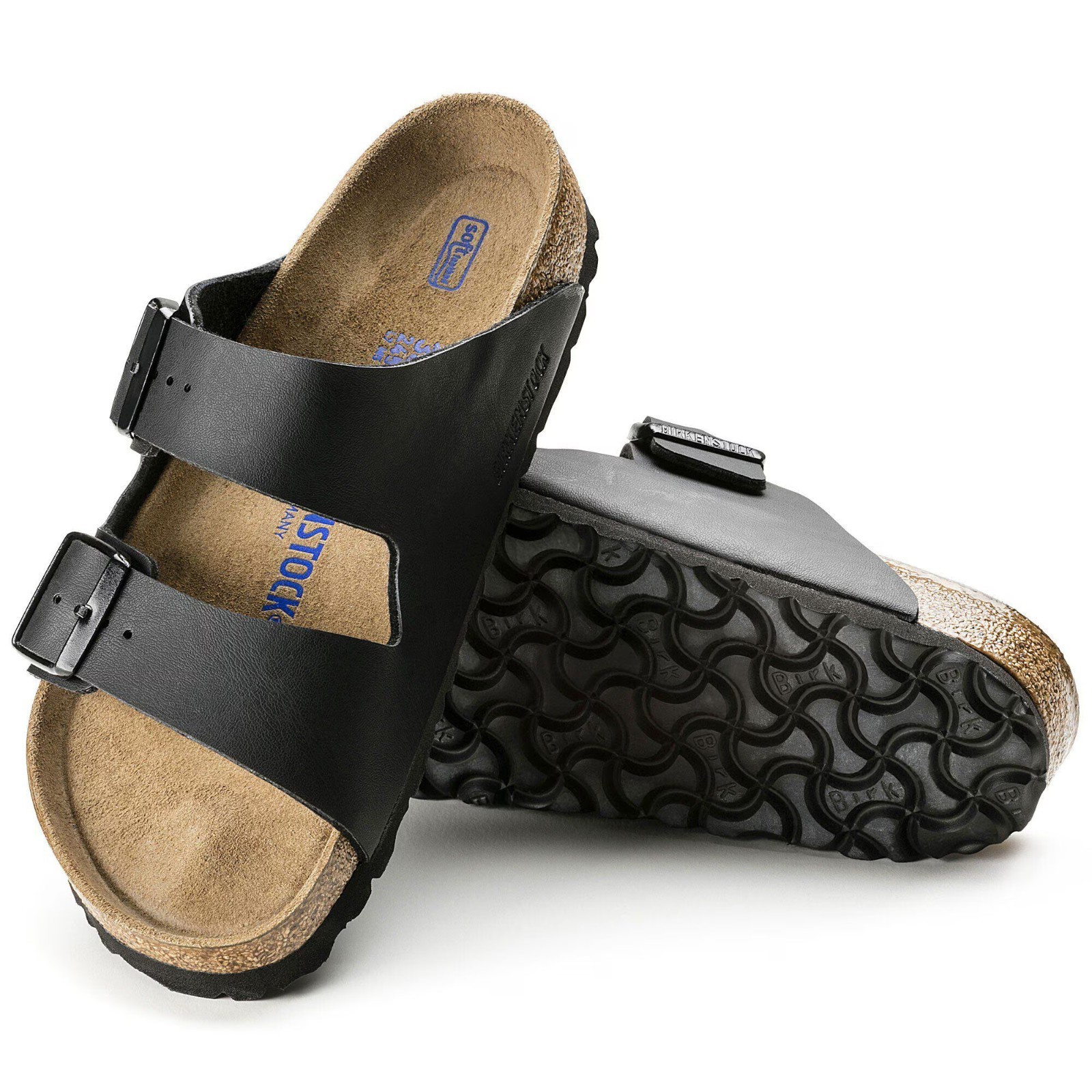 Birkenstock Arizona Soft Footbed Birko-Flor Sandals Black Select size