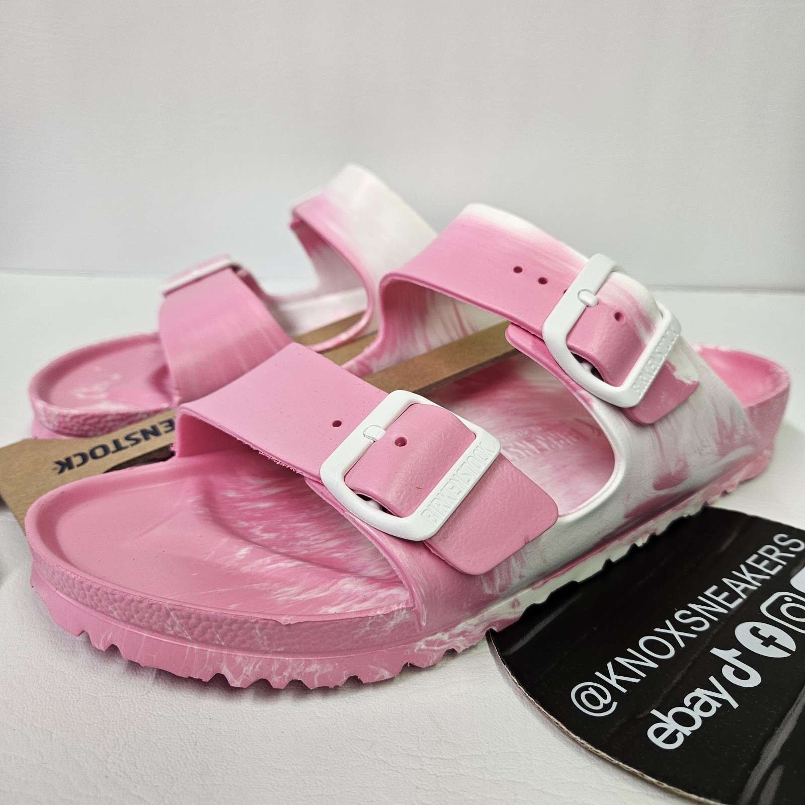 Birkenstock Arizona EVA Multi Pink White Sandals Women’s Size 8
