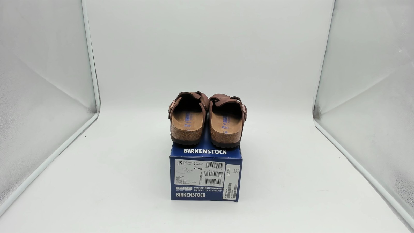 Birkenstock Boston Oiled Leather Soft Footbed Sandals/Habana Size 8