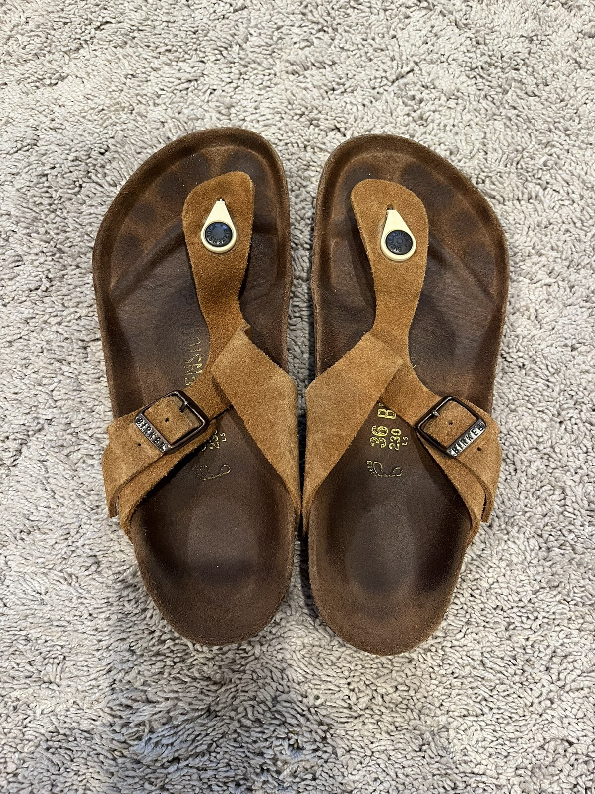Birkenstock Gizeh Suede Brown 36