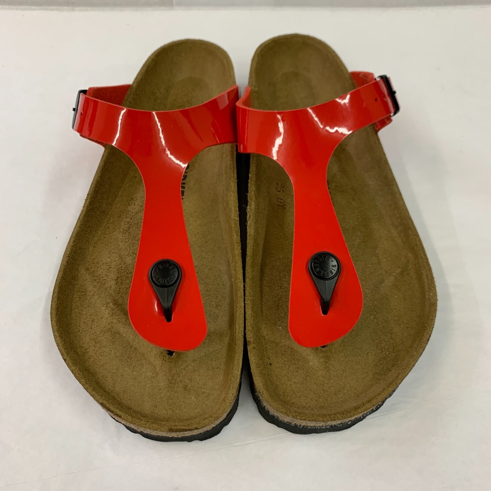 Birkenstock New w/ Box Gizeh Patent Cherry Birko Flor Patent Reg – Select Size