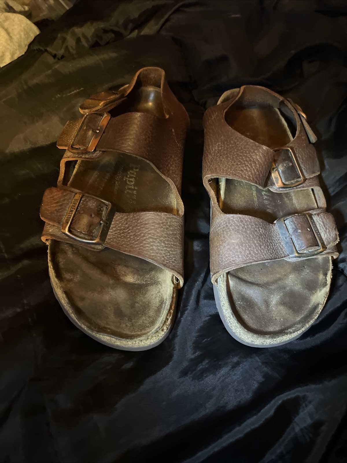 Birkenstock Papillio Brown Leather Strap Summer Sandals Sz  40 70 260  L9 / M7