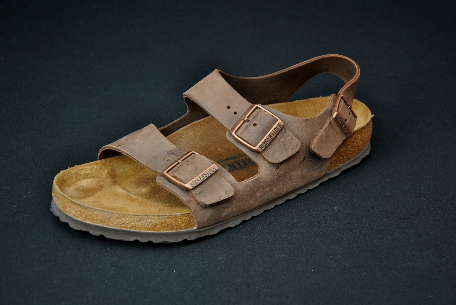 Birkenstock Milano Sandals Shoes Men 11 45 Brown Leather 44126RWB