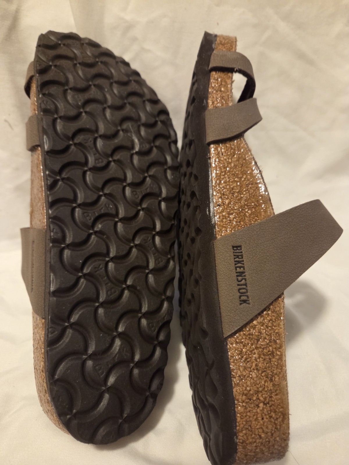 Birkenstock Mayari Sandals 39 (US 8–8.5) Mocha Birkibuc Toe Loop EUC