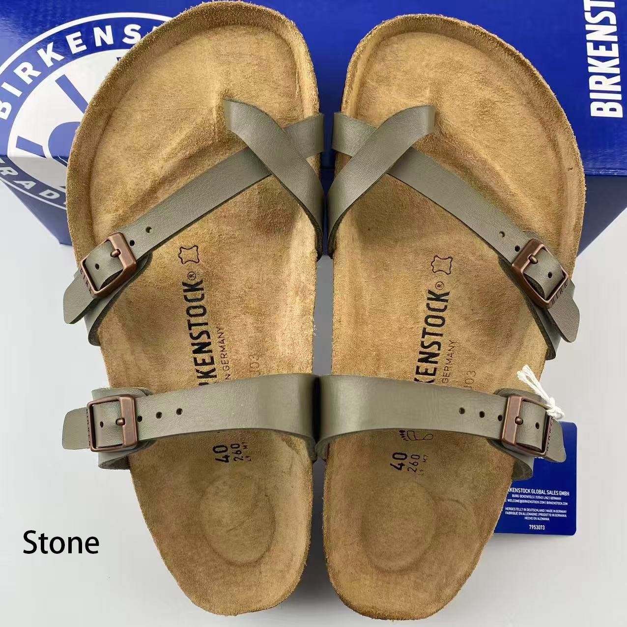 Birkenstock Mayari Birko-Flor Leather Women’s Sandals Shoes Wide EU 37-41