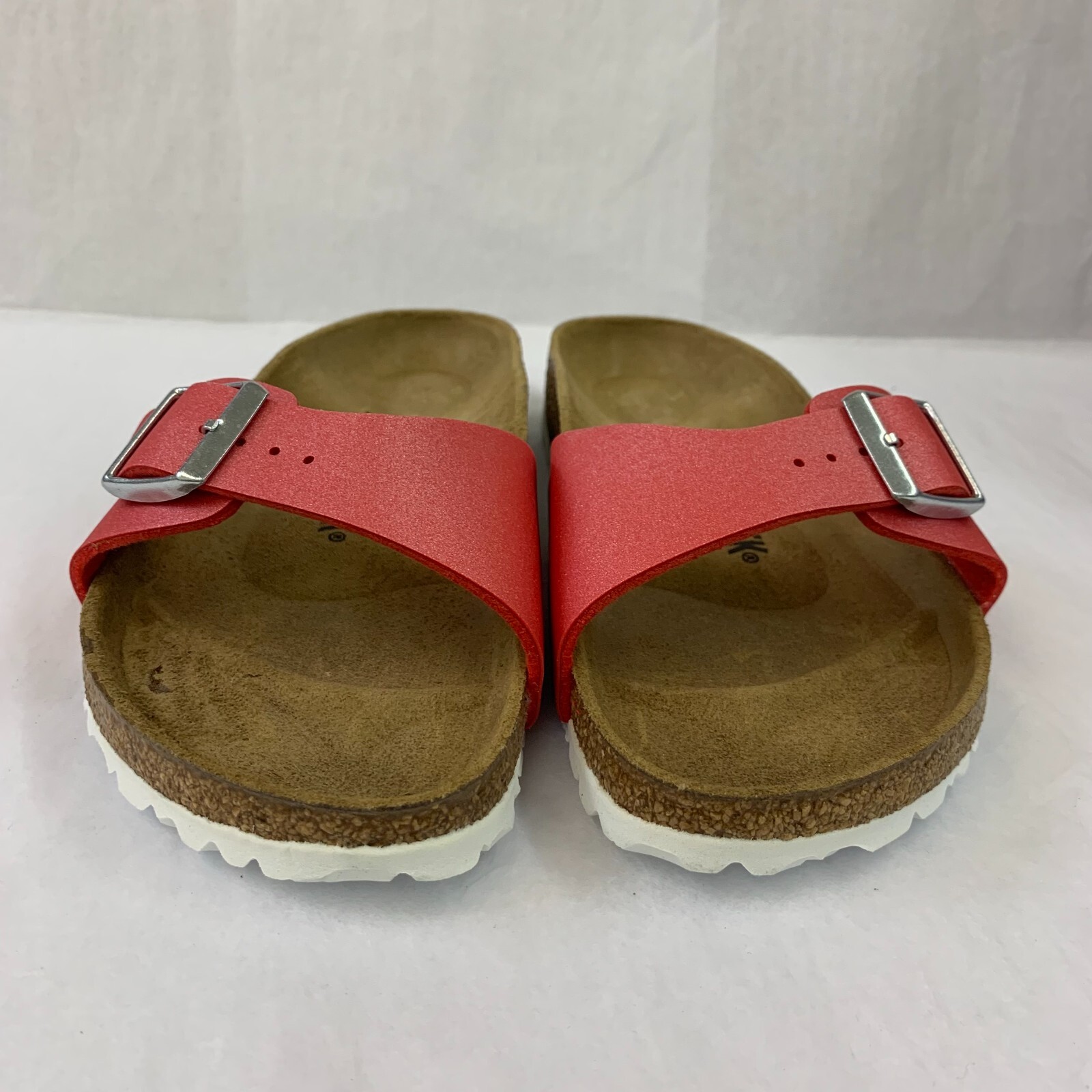 Birkenstock New w/ Box Madrid Icy Metallic Poppy Birko-Flor Narrow Select Size