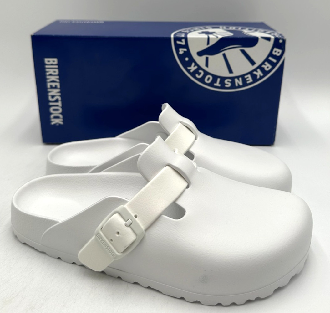 Birkenstock Boston EVAS NEW Men’s Regular Fit Sandal Color White Multiple Sizes
