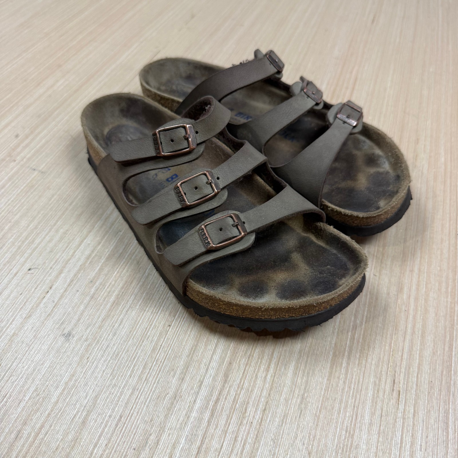 Birkenstock Florida Sandal Three Straps Made in Germany 38 eu women’s 7-7.5 us