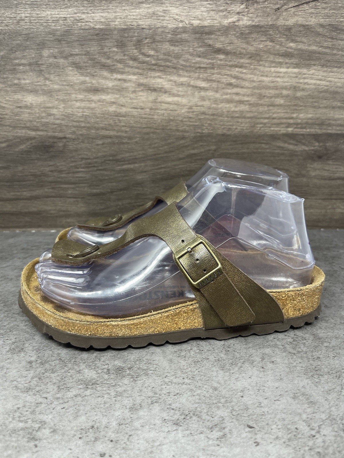 Birkenstock Gizeh Thong Sandals Womens Size 4 (35) Leather Slip On