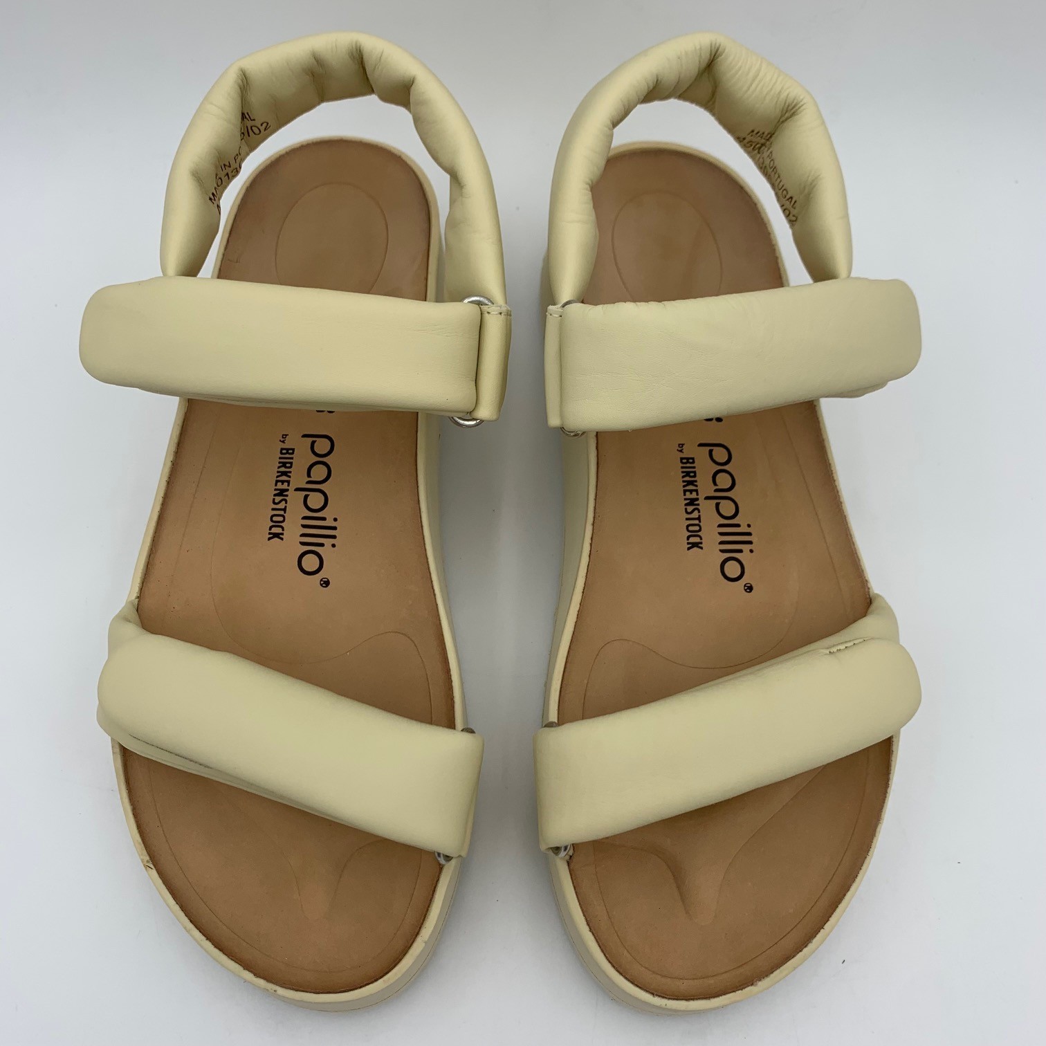 Birkenstock New w/ Box Papillio Theda Ecru Natural Leather Narrow – Select Size