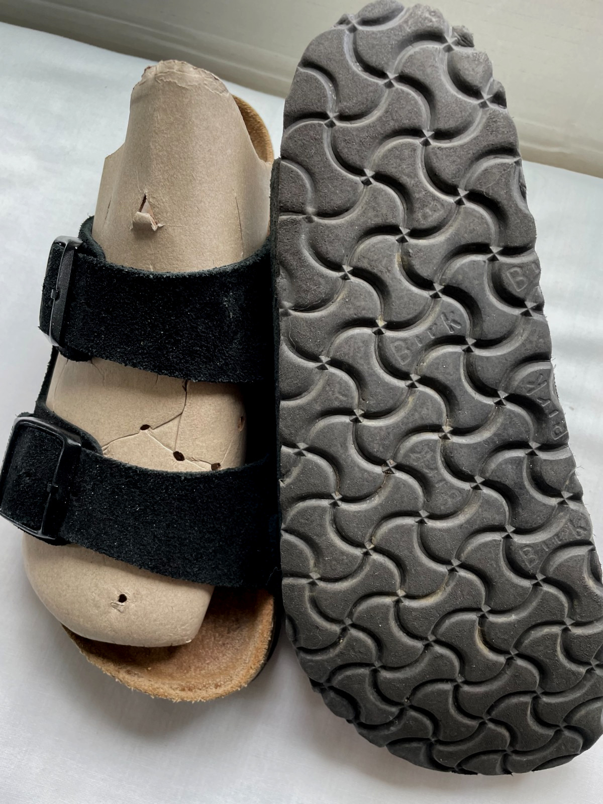 Birkenstock Arizona Black Suede Sandals 37 Women’s Comfort Sandals – Size 6
