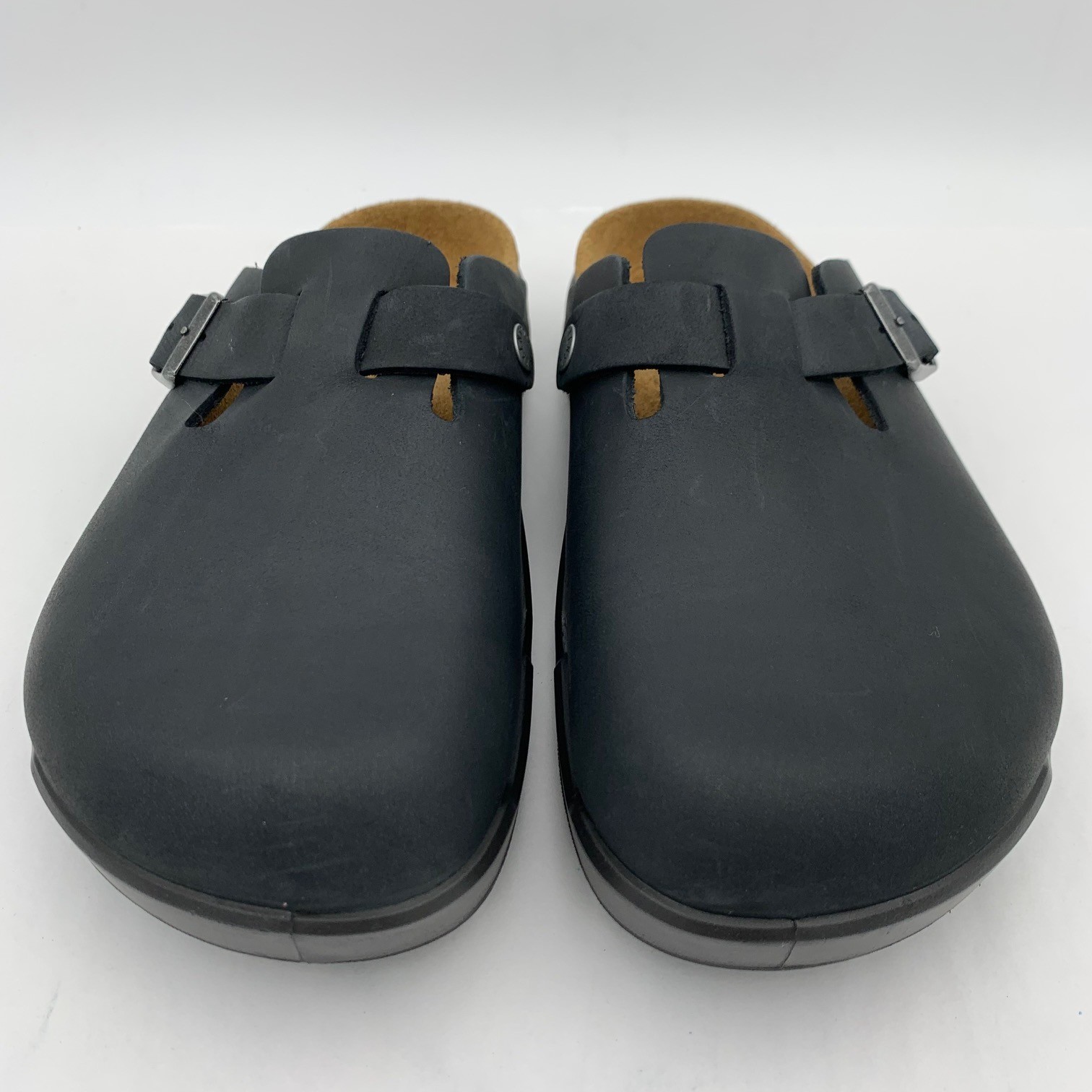 Birkenstock New w/ Box Boston Crosstown Black Oiled Leather Regular 1029568