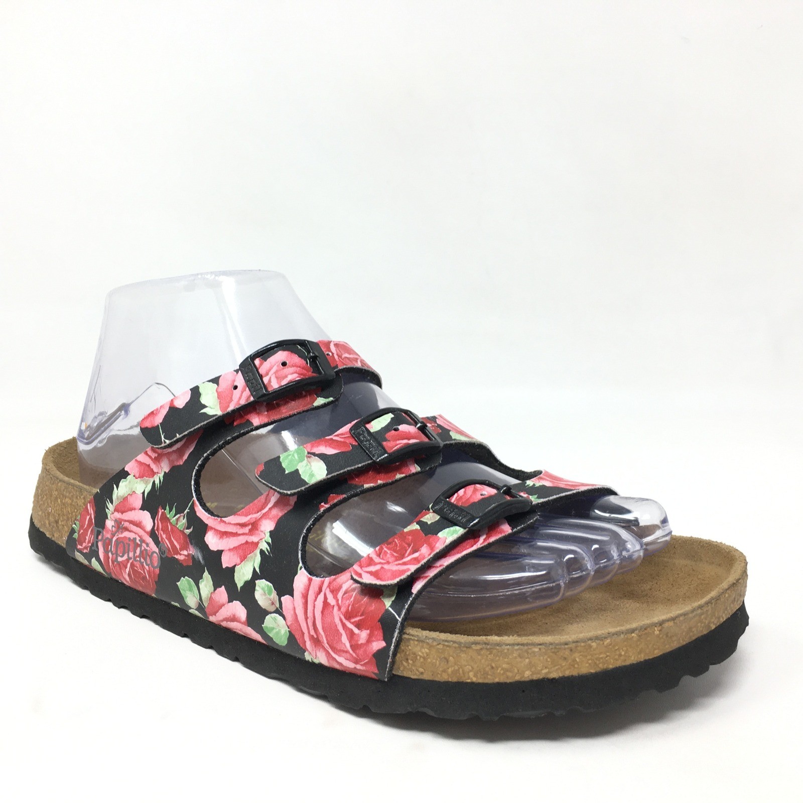 Papillio by Birkenstock Florida Sandals Shoes Womens Size 7 Roses Silvia Dias
