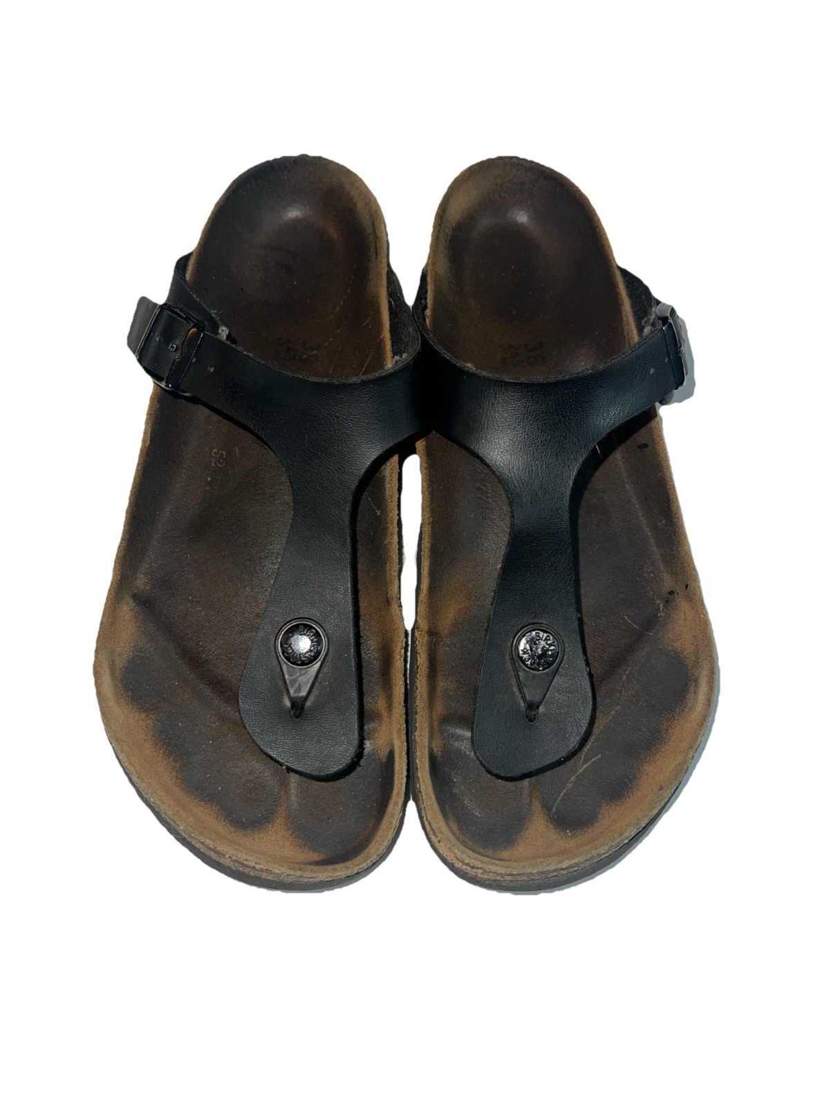 Birkenstock Gizeh Birko-Flor Sandal for Women, Size 7 – Black