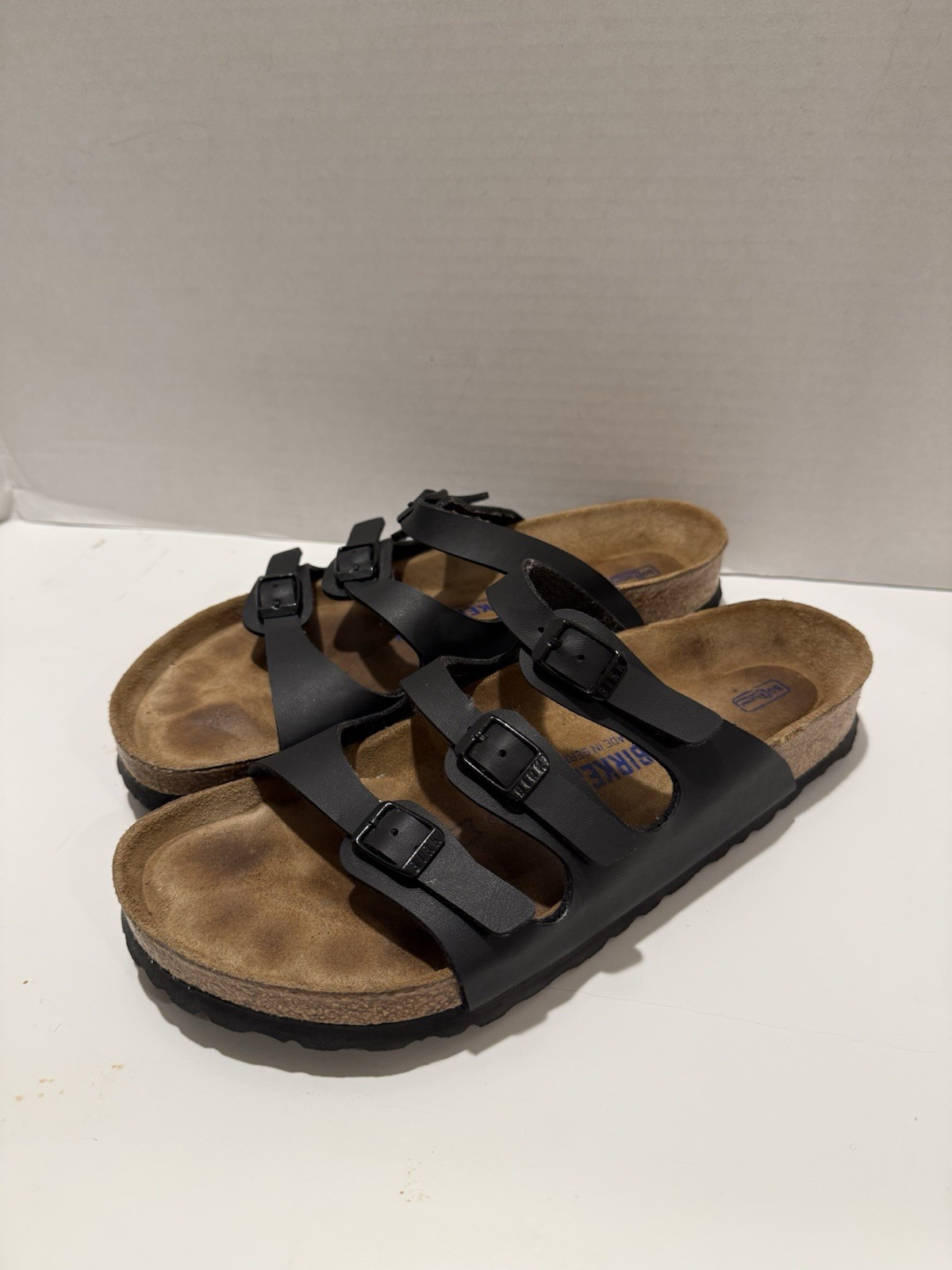Birkenstock Florida Sandals Slides Black Made In Germany Women’s Size EU 40 US 9