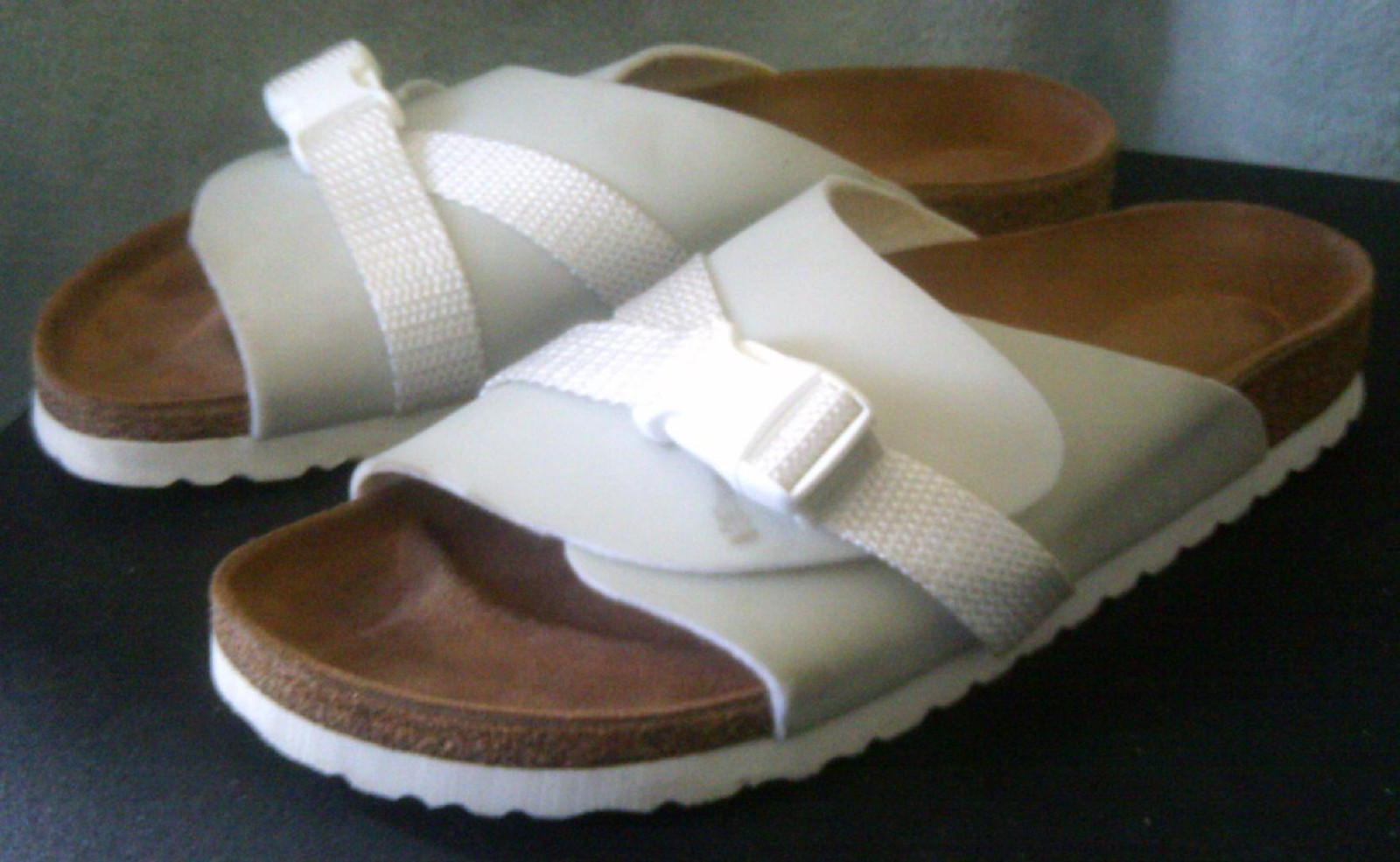 EXCELLENT BIRKENSTOCK PAPILLIO WOMENS SZ 8 EU 39 LIGHT SAGE GREEN SLIDE SANDALS!
