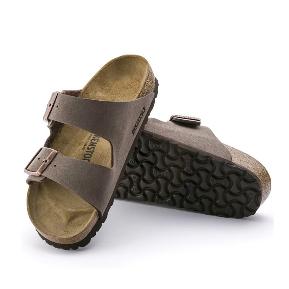 Birkenstock Arizona Men’s/Women’s Birko-Flor Leather Mocha Casual Sandals