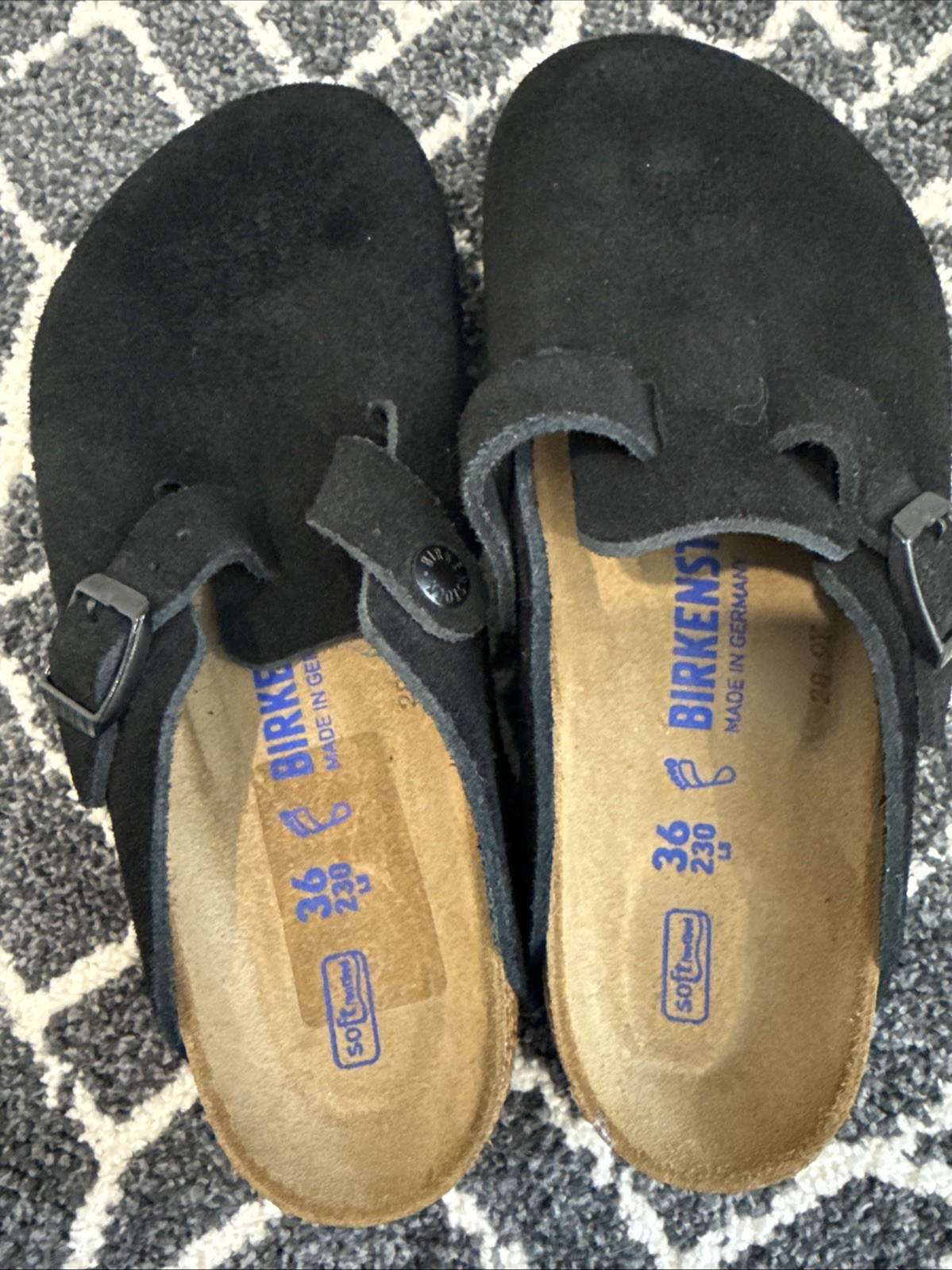 Birkenstock Boston Size Eur36 Black New