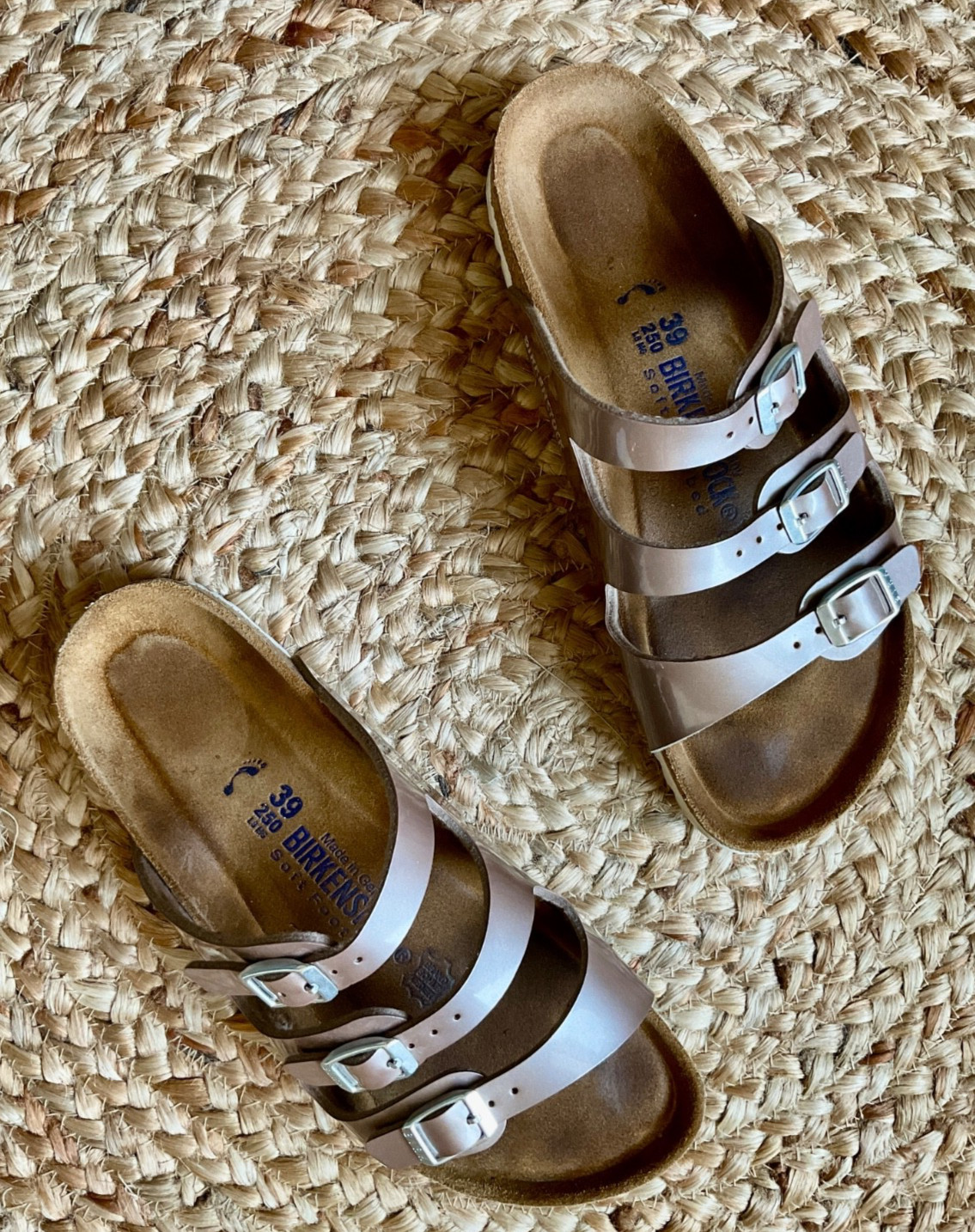 BIRKENSTOCK® Sandals Florida Soft Footbed Birko-Flor EUR39 US8-8.5 | RARE !!
