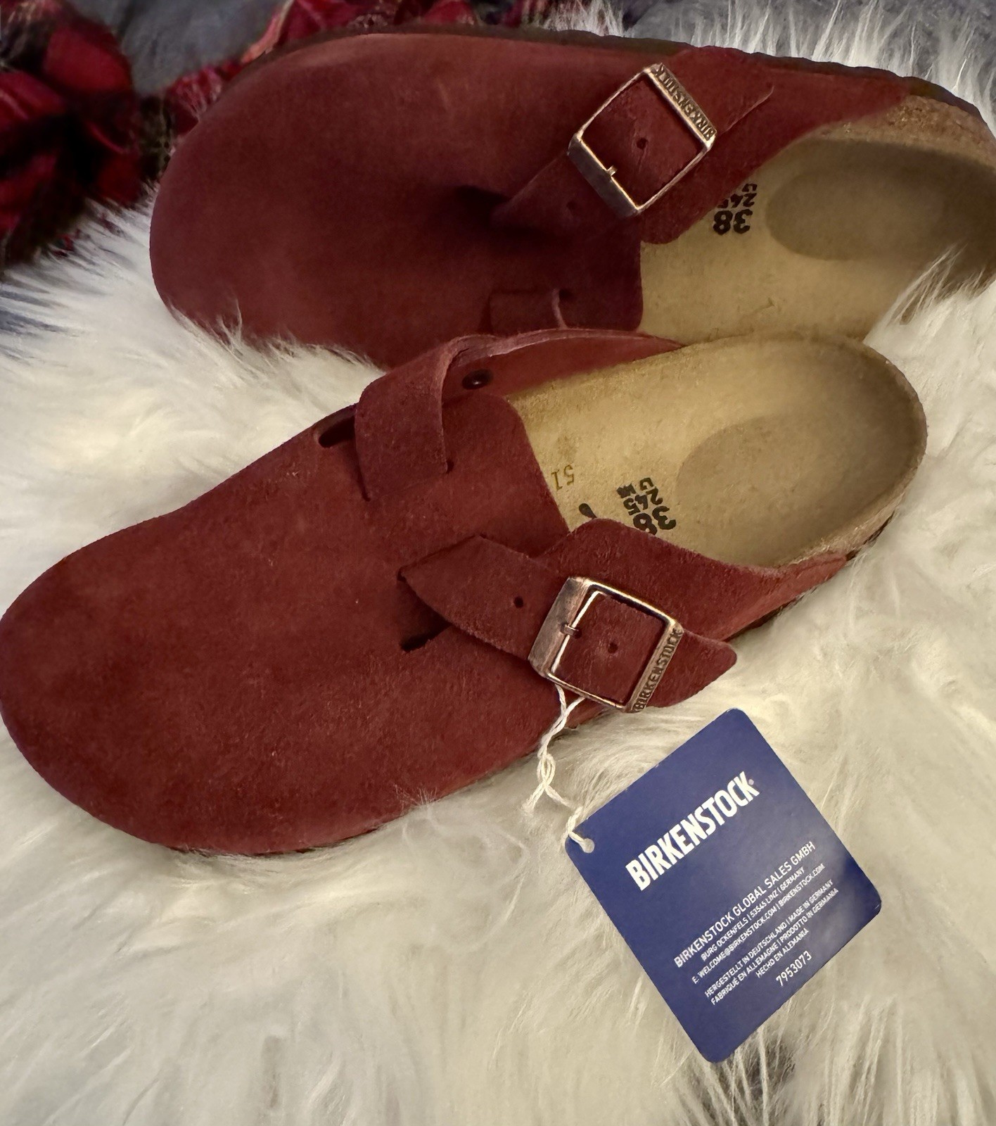 Birkenstock Boston Braided Zinfandel Size 38
