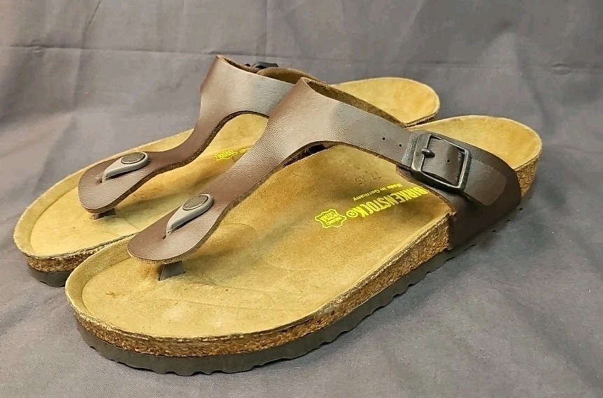 Birkenstock Gizeh Mocca Sandals Size 43 Comfort Flip Flop Granola Beach Resort