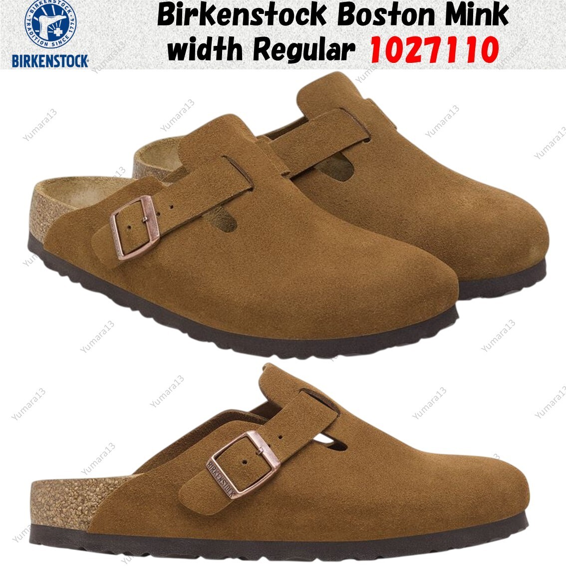 Birkenstock Boston Mink width Regular 1027110 Unisex Size