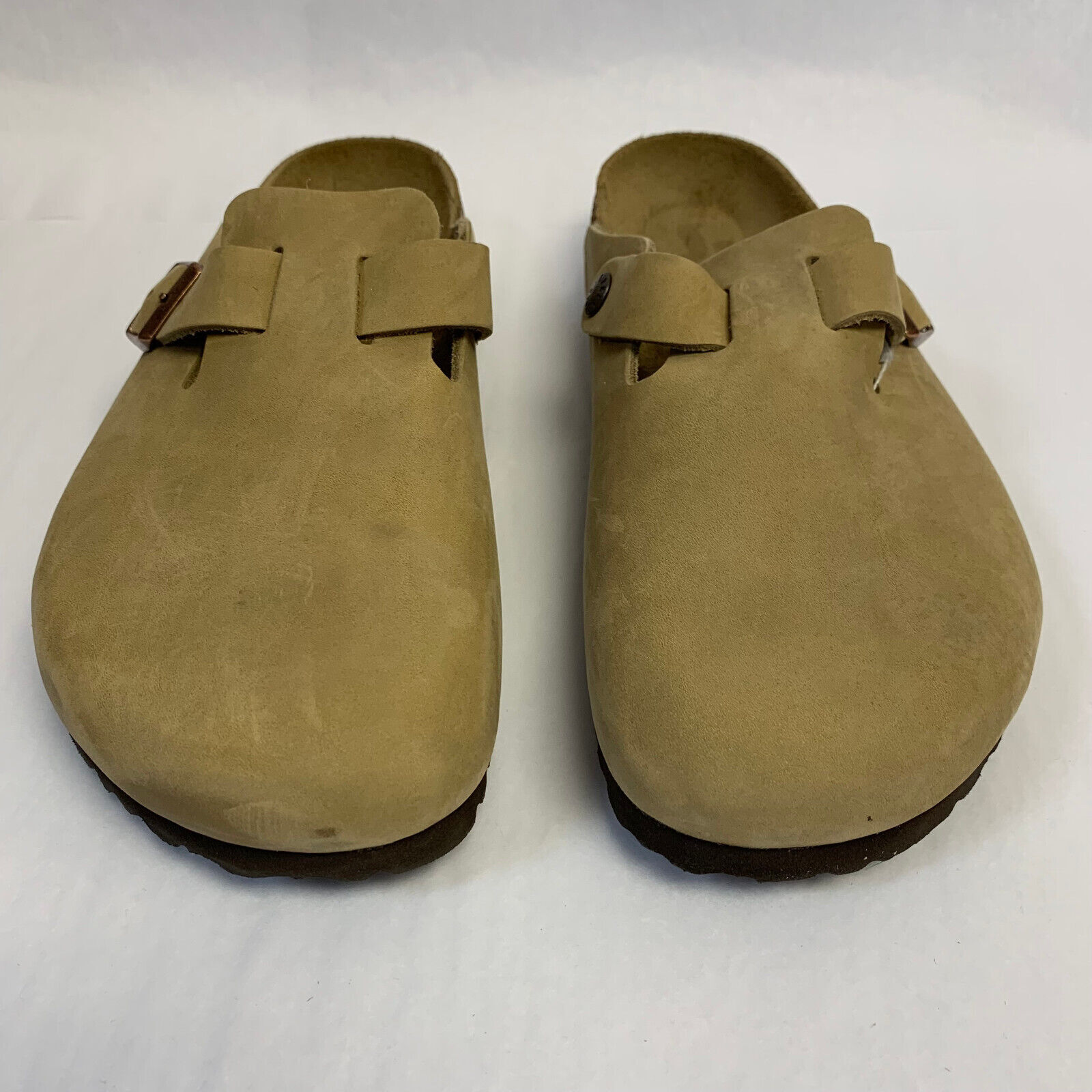 Birkenstock New with Box Boston Tobacco Brown Oiled Leather Regular Select Size