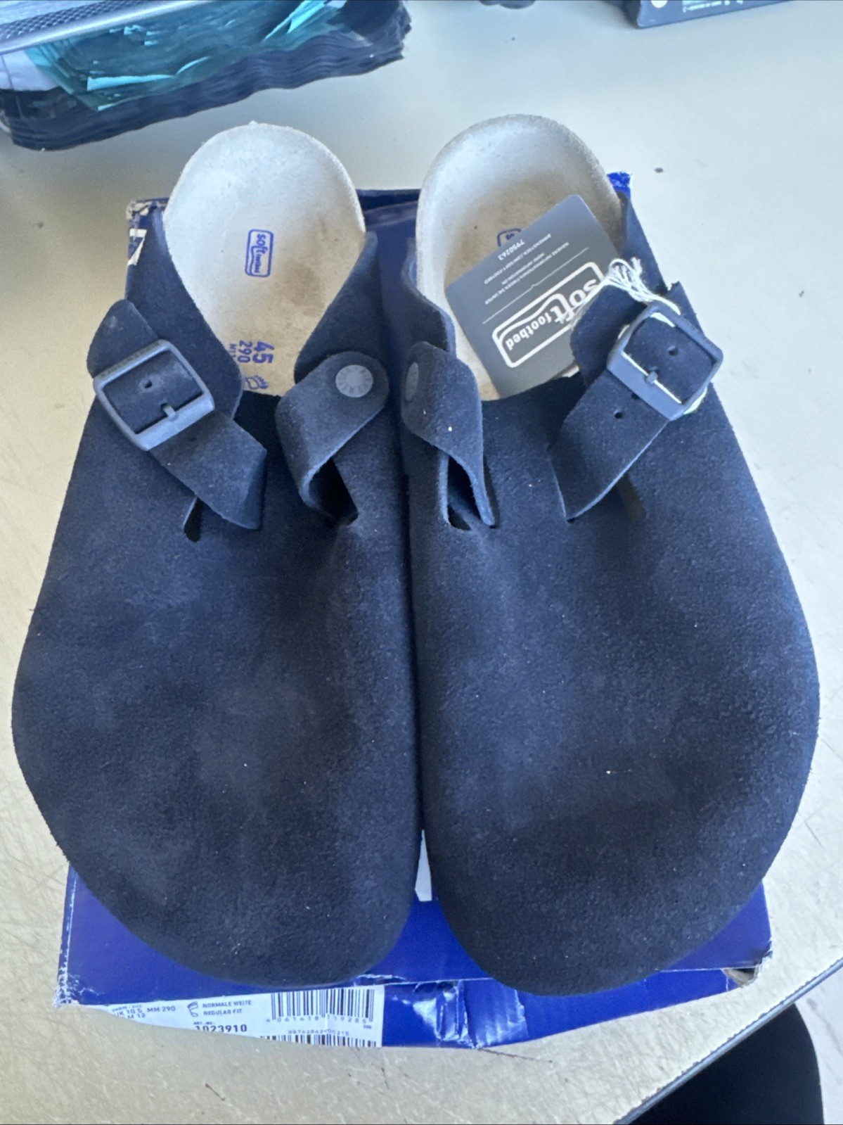 PICK SIZE – Birkenstock Boston BS MIDNIGHT Suede Leather Soft Footbed Clog