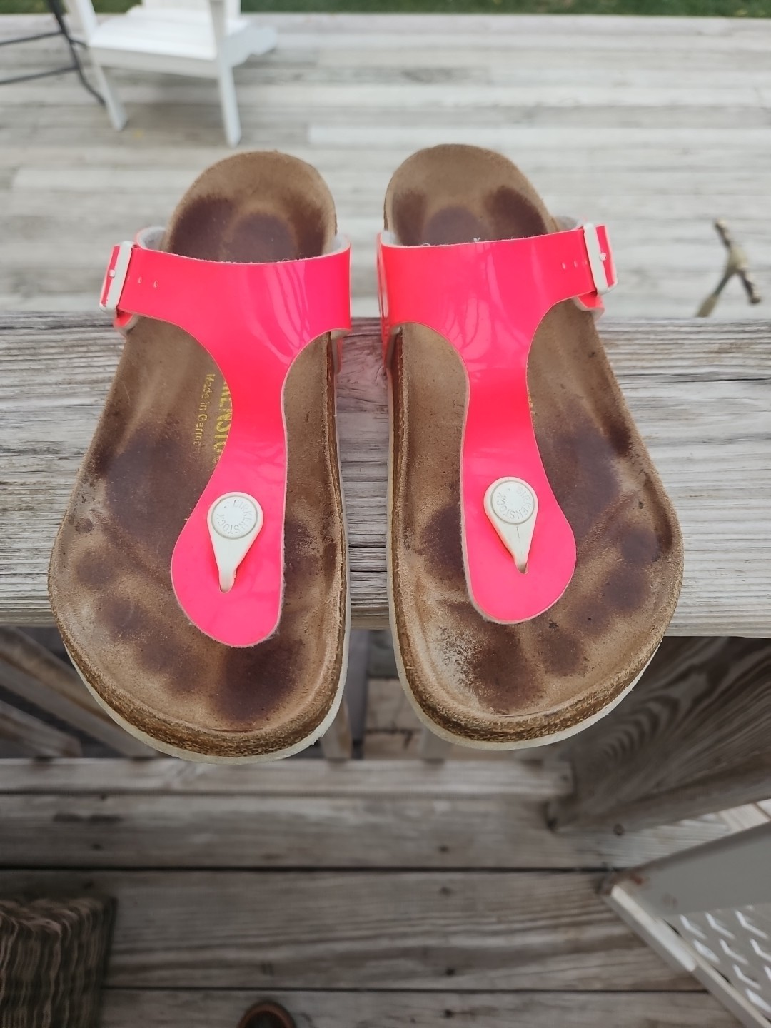 Birkenstock Gizeh Slide Sandals Womens Size 36 Hot Pink Magenta