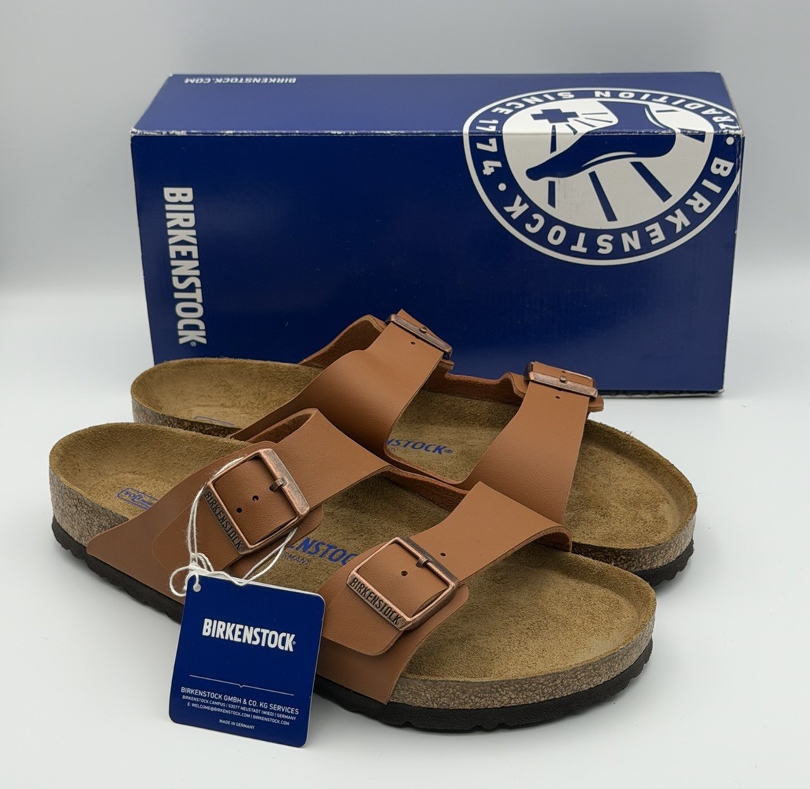 Birkenstock Arizona BS Ginger Brown Men’s Size 10 | NEW