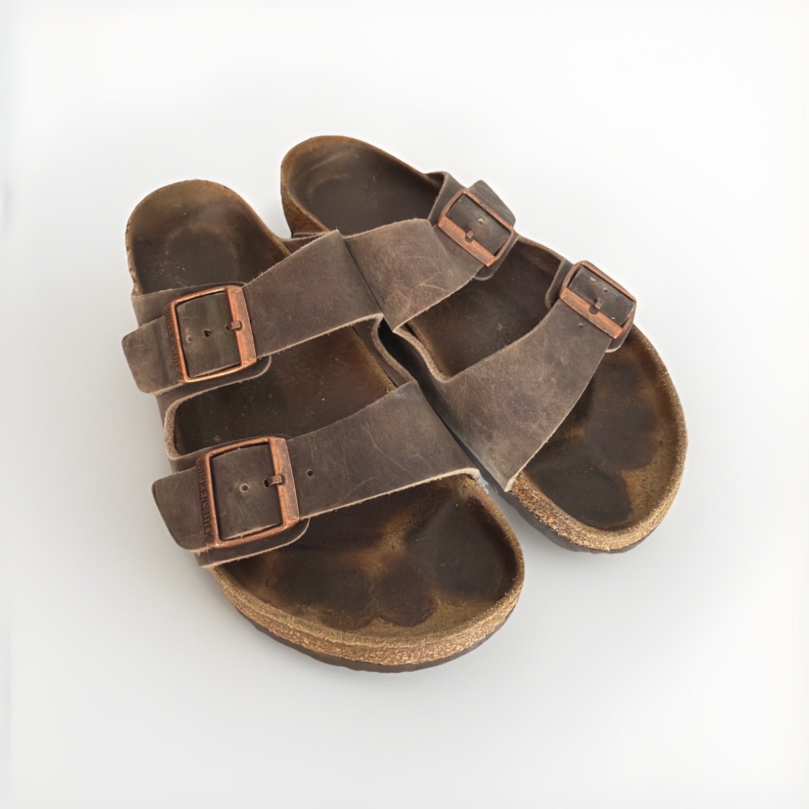Birkenstock Arizona Leather & Suede Sandals Sz 41 Iconic Everyday Footwear
