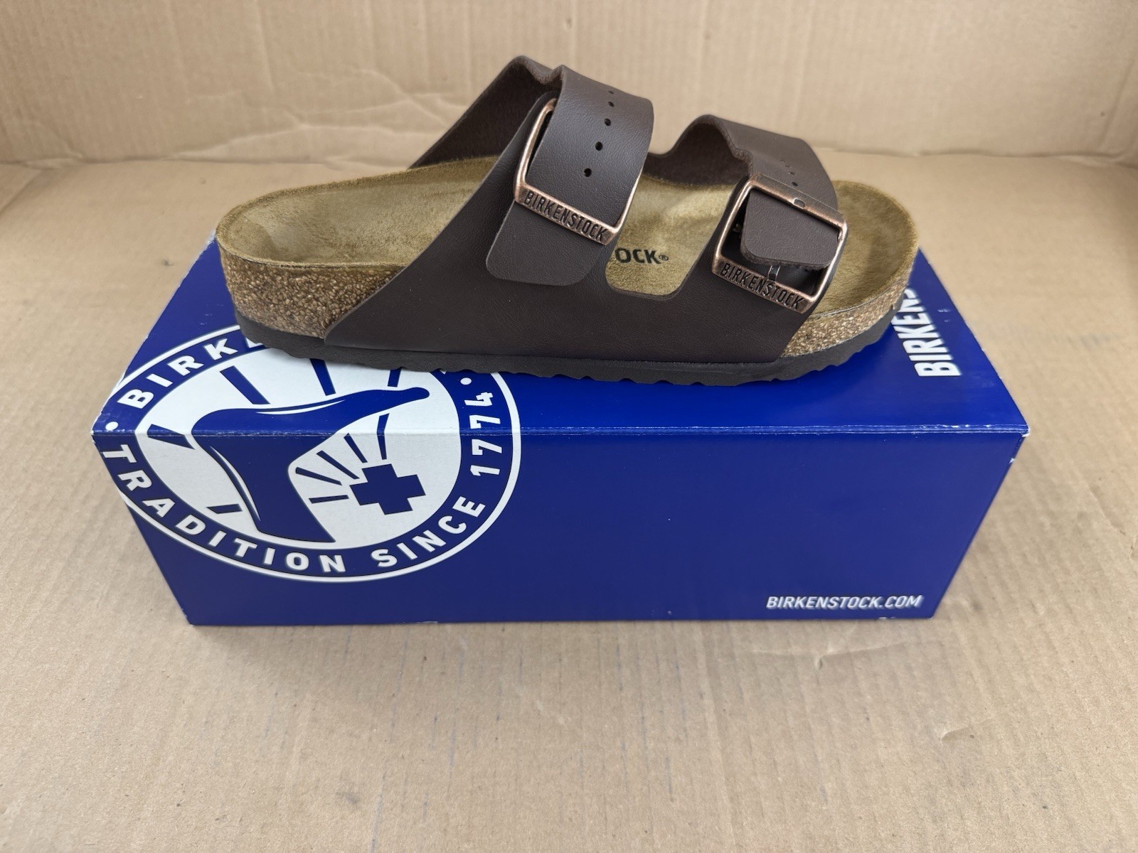 BIRKENSTOCK Arizona BS Slide Sandal Unisex Dark Brown 38 5M-7W