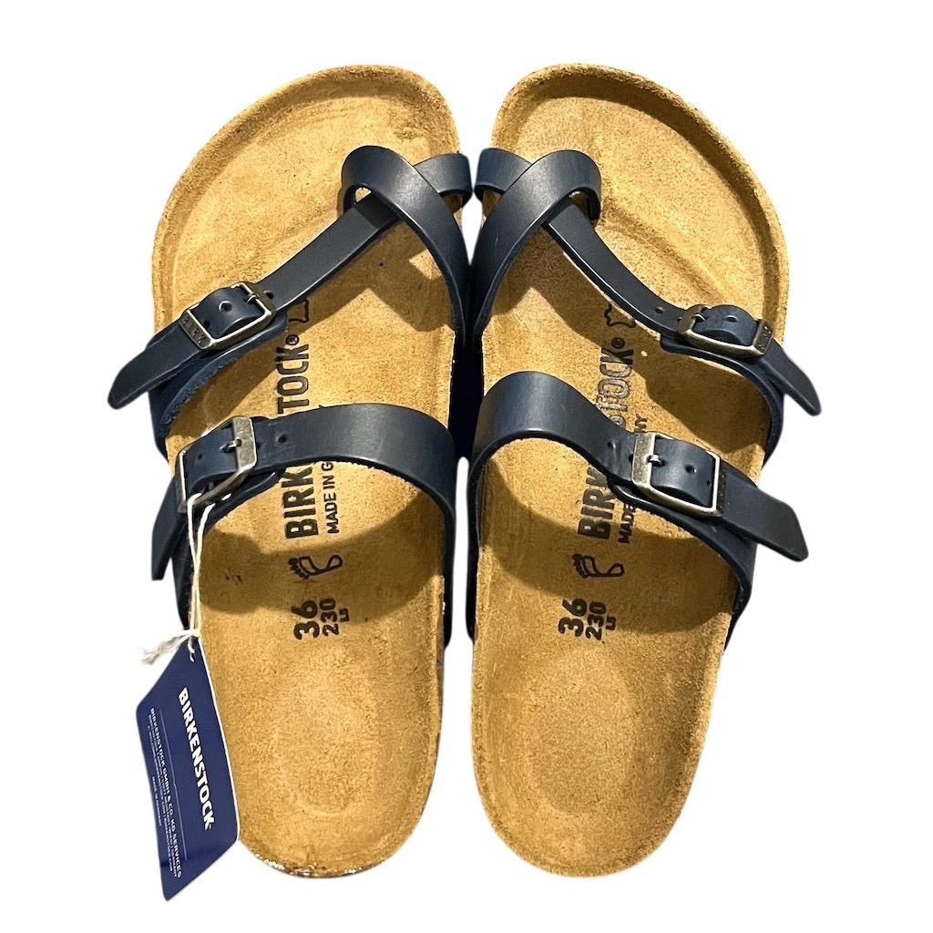 Birkenstock Mayari Leather Sandals Blue 5 Summer Beachy Sundress Comfy