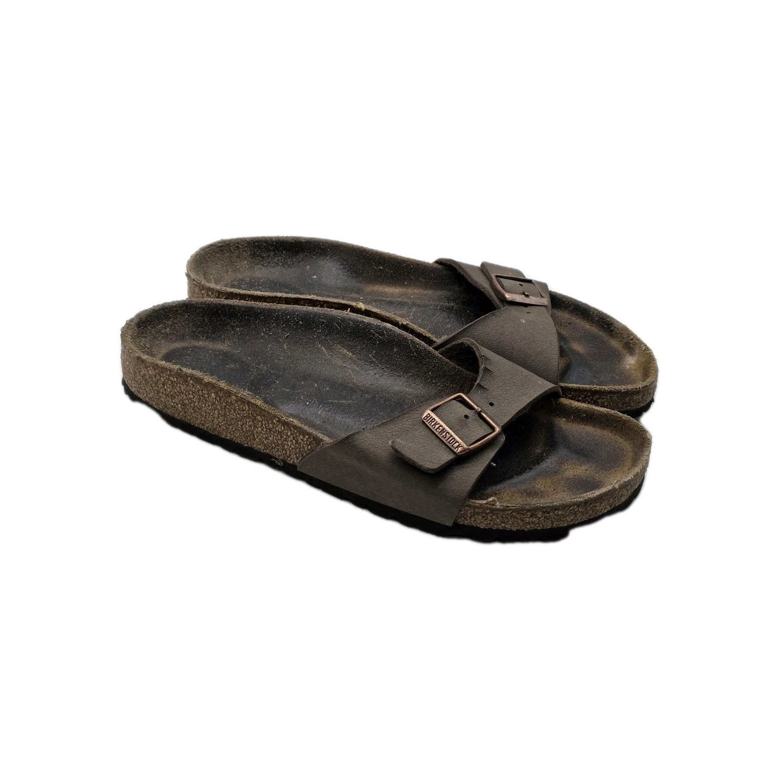Birkenstock Madrid Shoes Womens Size 8 Slide Sandals Leather Cork Footbed