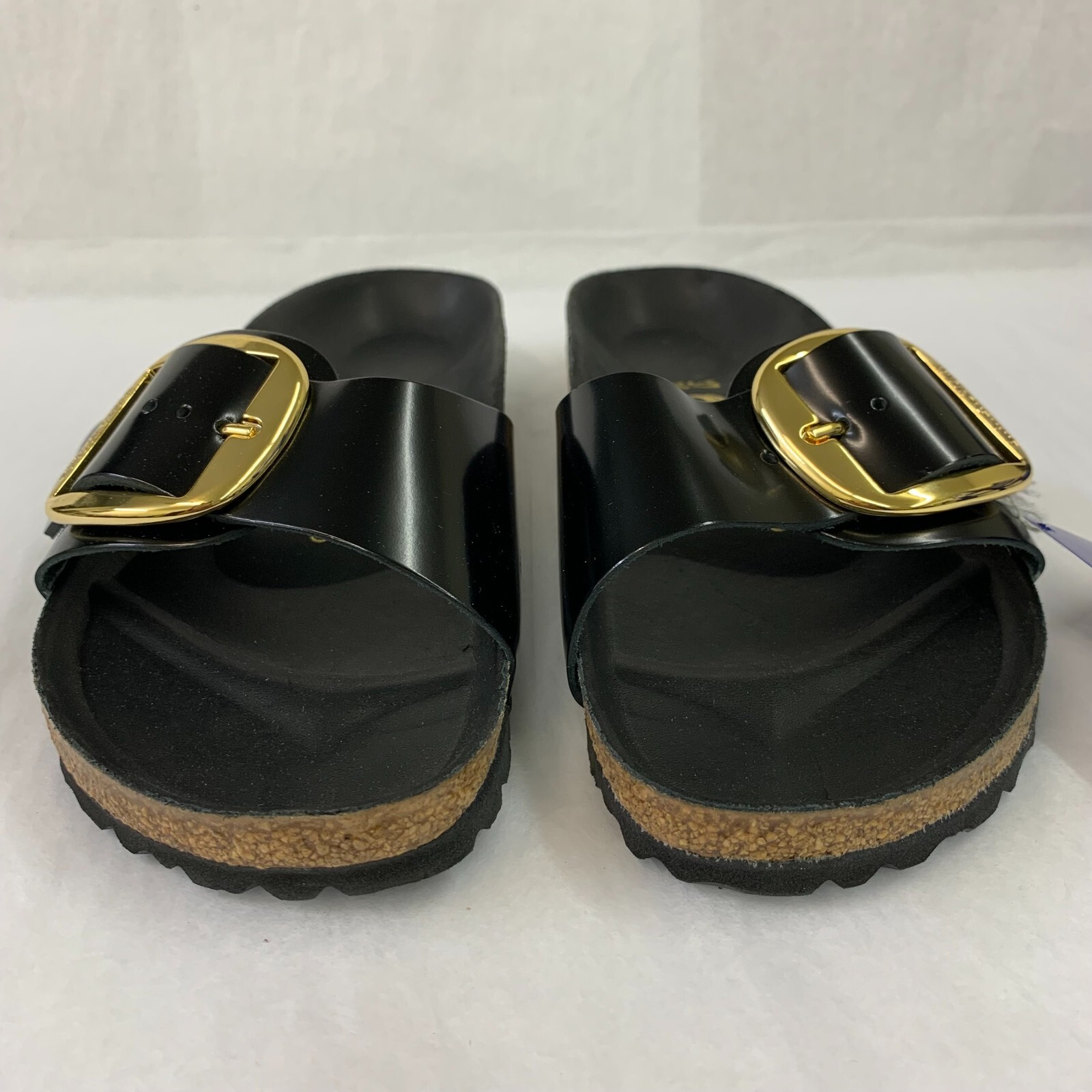 Birkenstock New w/ Box Madrid Big Buckle High Shine Black Patent Leather Regular
