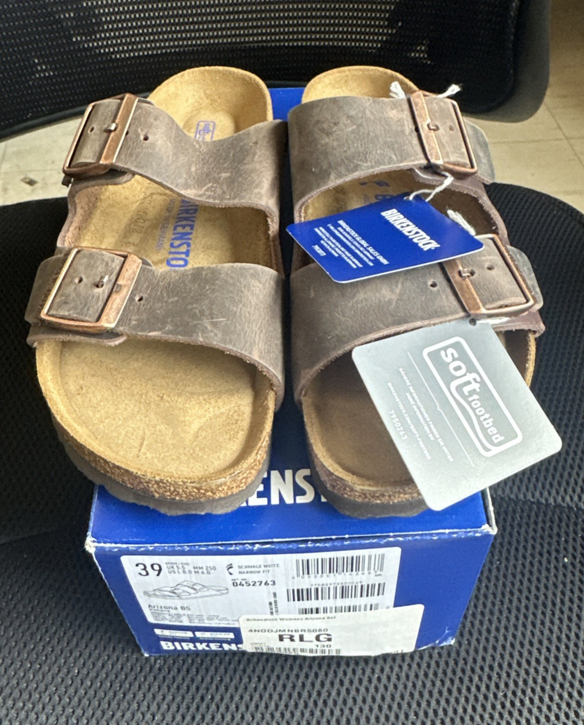 PICK SIZE – Birkenstock Arizona BS HABANA Soft Footbed Oiled Leather Sandal